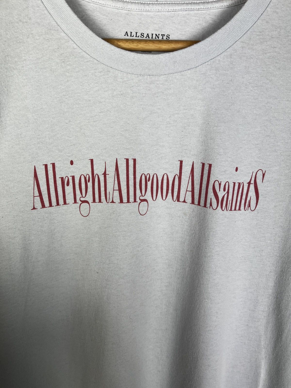 Allsaints Allsaints Big Logo Oversized Fit Tee Sky colour Size US S / EU 44-46 / 1 - 3 Thumbnail