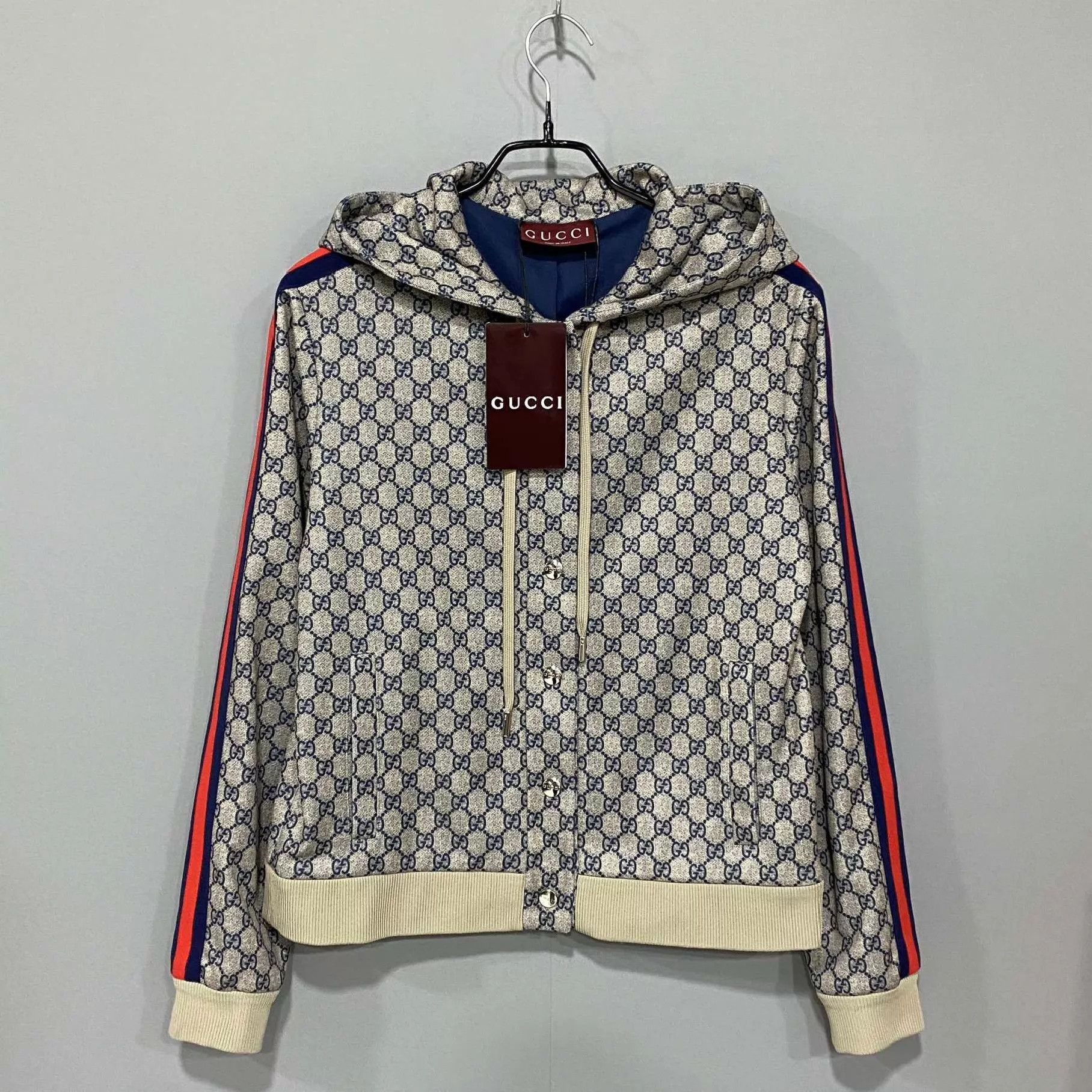Gucci GUCCI GG Supreme monogram print stripe jacket S Size US S / EU 44-46 / 1 - 1 Thumbnail