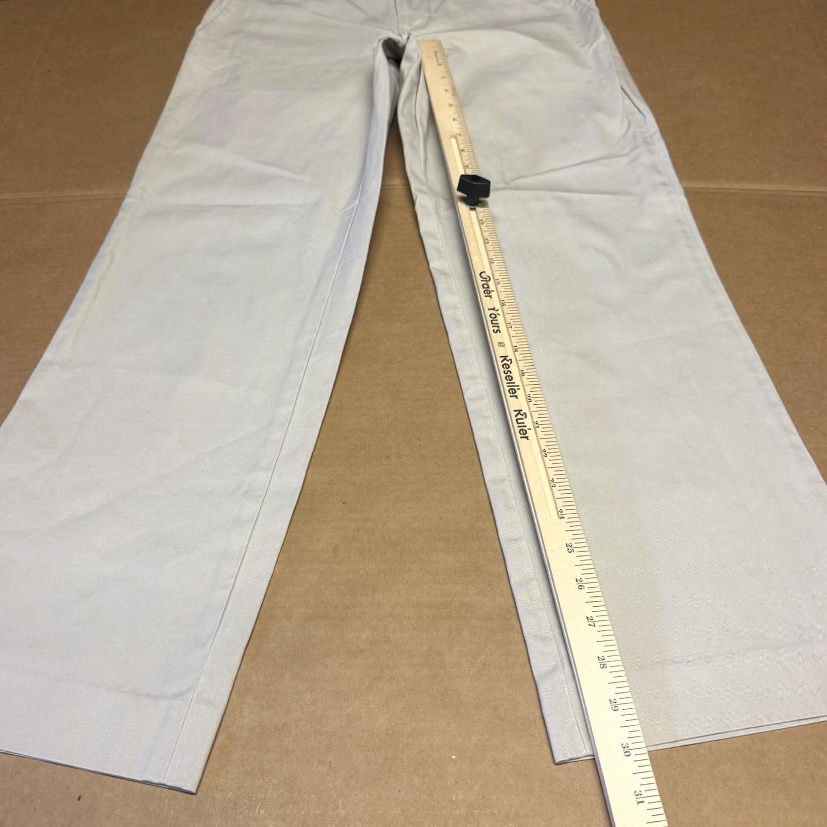 Armani Exchange Armani Exchange Pants Mens 33x30 Khaki Beige Chino Flat Front Straight Casual Size US 33 - 5 Thumbnail