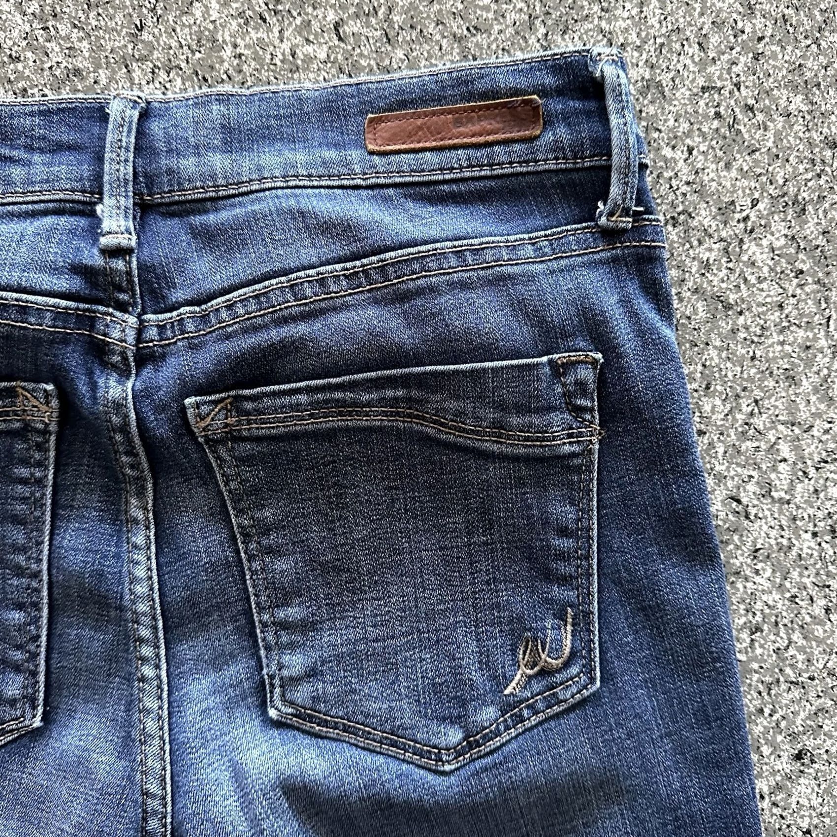 Express Express Jeans Womens 8 29x24 Mid Rise Cropped Denim Blue 5-Pocket Stretch N/A Size 29" - 4 Thumbnail