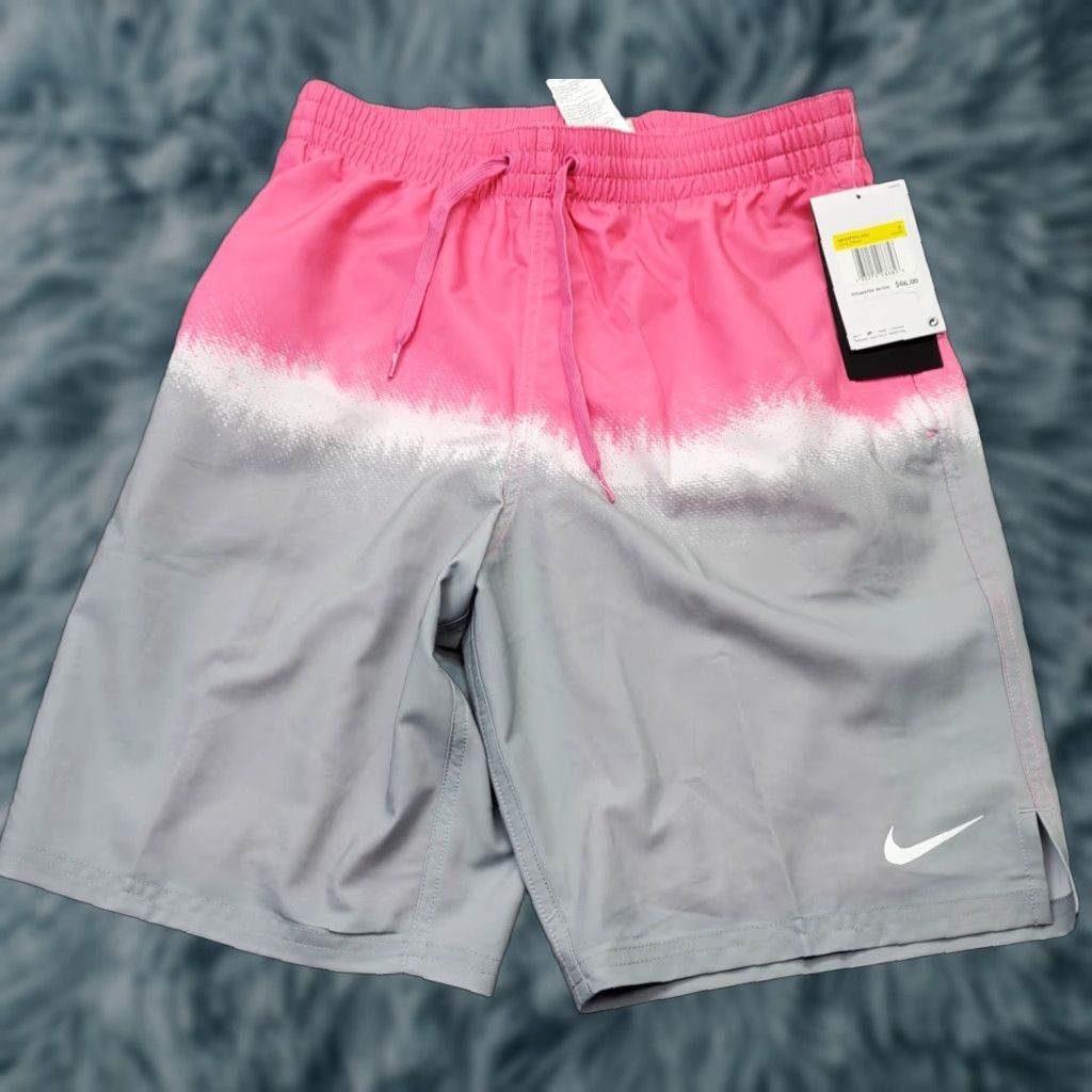 Nike Nike Swim Trunks Contend Volley Shorts Mens Small Multi Drawstring NESSF547-656 Size US 29 - 1 Thumbnail
