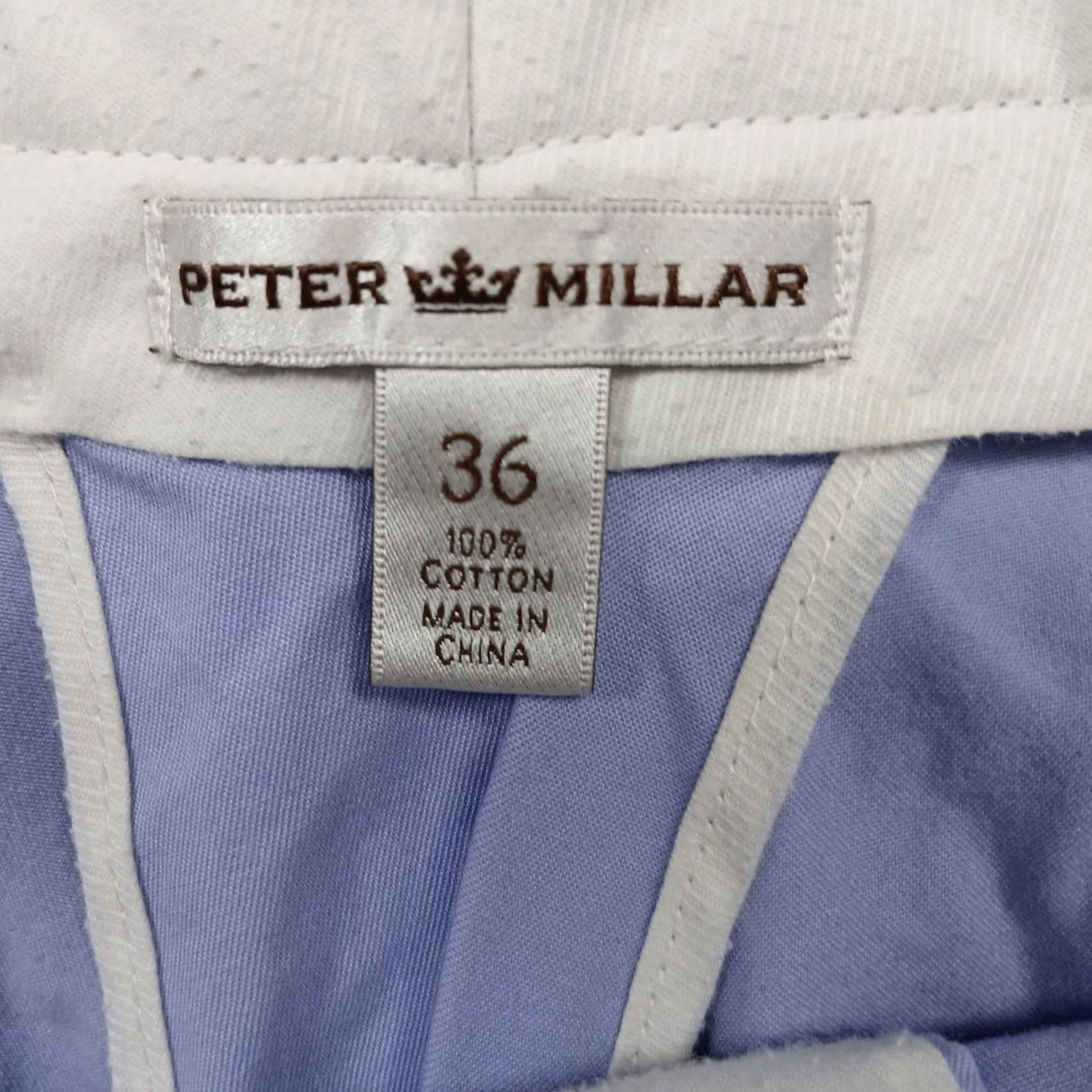 Peter Millar VINTAGE Peter Millar Cotton Flat Front Shorts 36 Lavender EUC Size US 36 / EU 52 - 4 Thumbnail