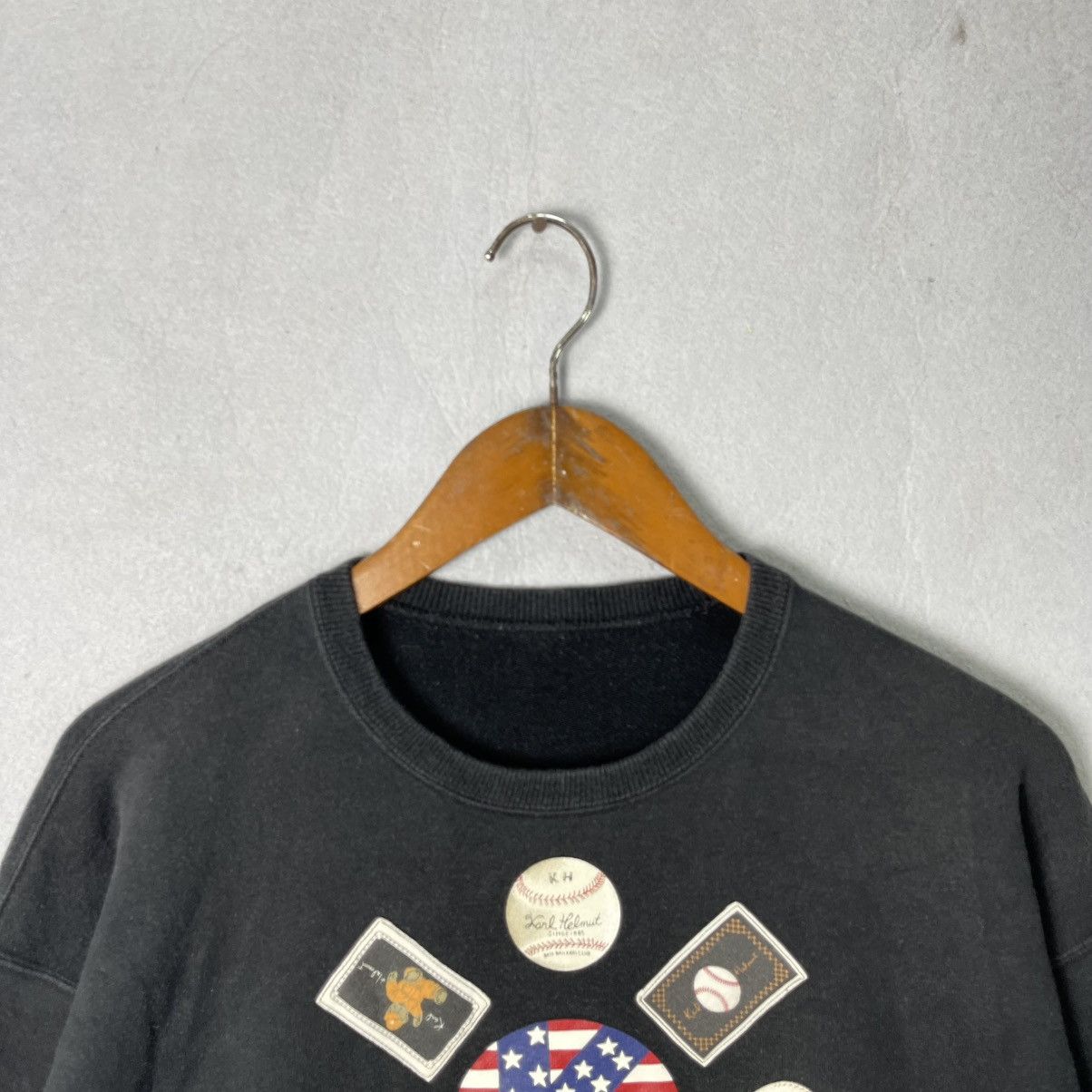 Karl Helmut Vintage Karl Helmut Baseball Club Sweatshirt Size US M / EU 48-50 / 2 - 2 Thumbnail