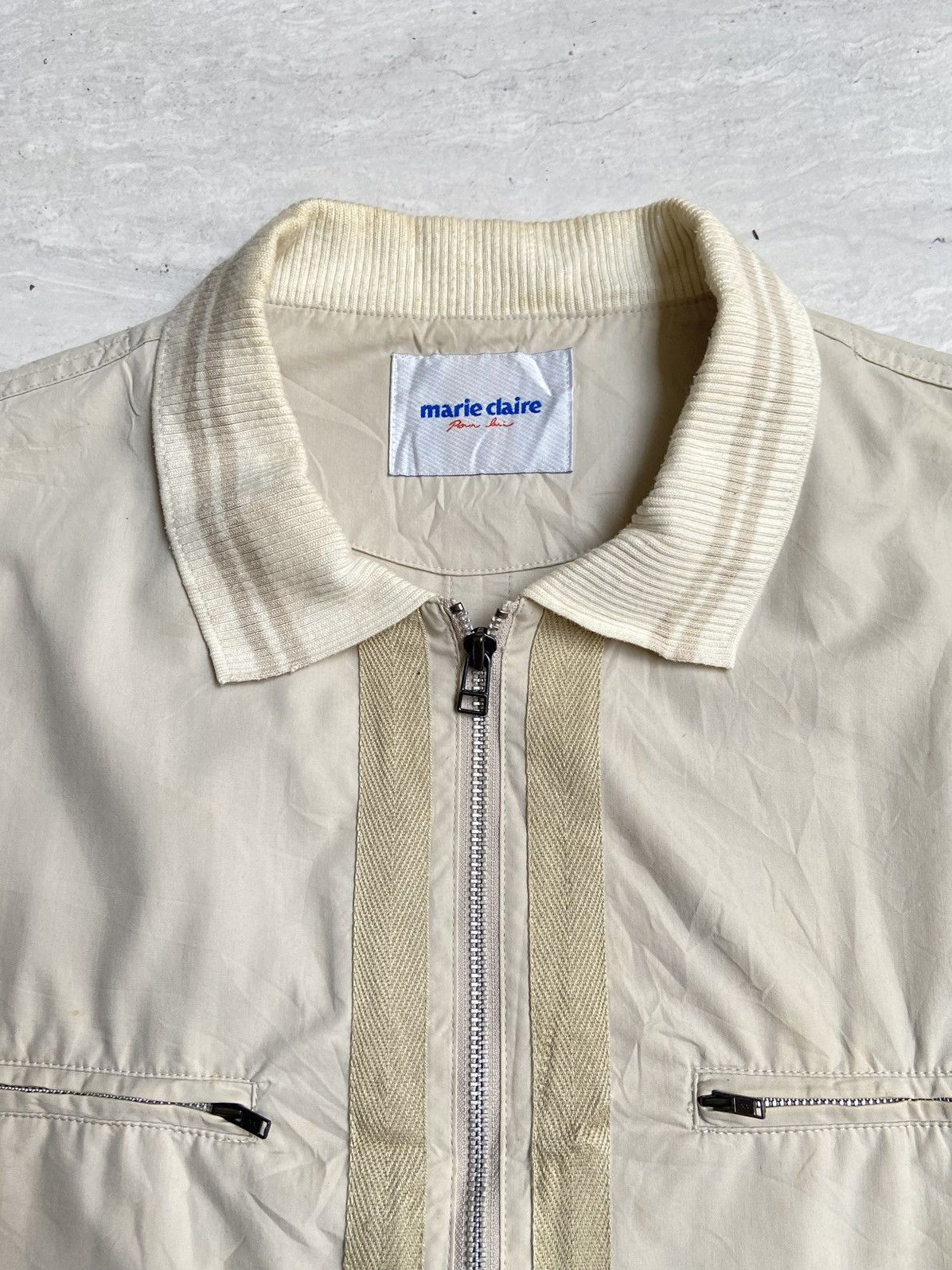 Designer × Japanese Brand MARIE CLAIRE Cream Jacket Size US XXL / EU 58 / 5 - 4 Thumbnail