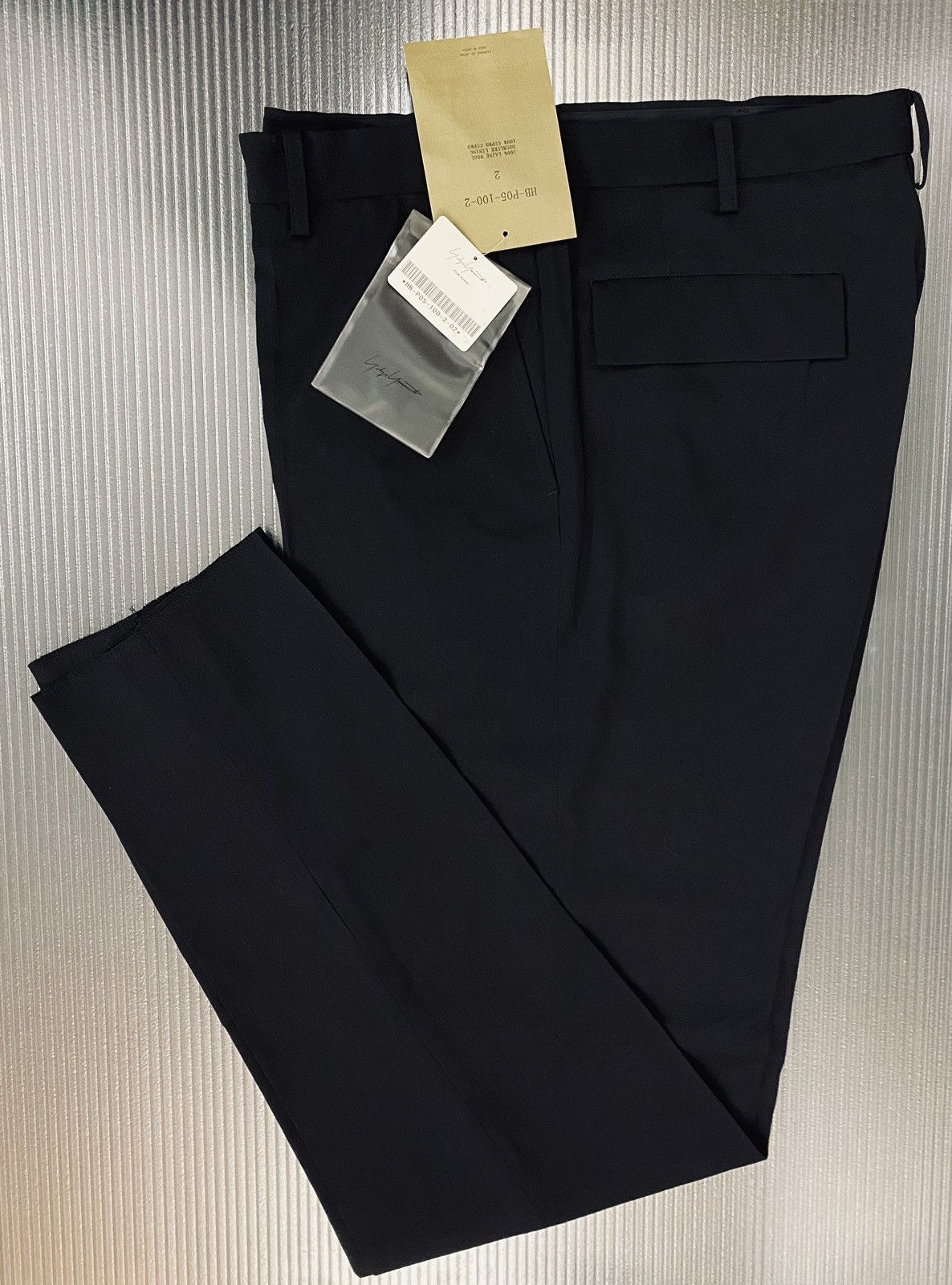 Yohji Yamamoto Yohji Yamamoto 🇯🇵 pour homme Nero wool directors slacks 2 NWT Size US 34 / EU 50 - 3 Thumbnail