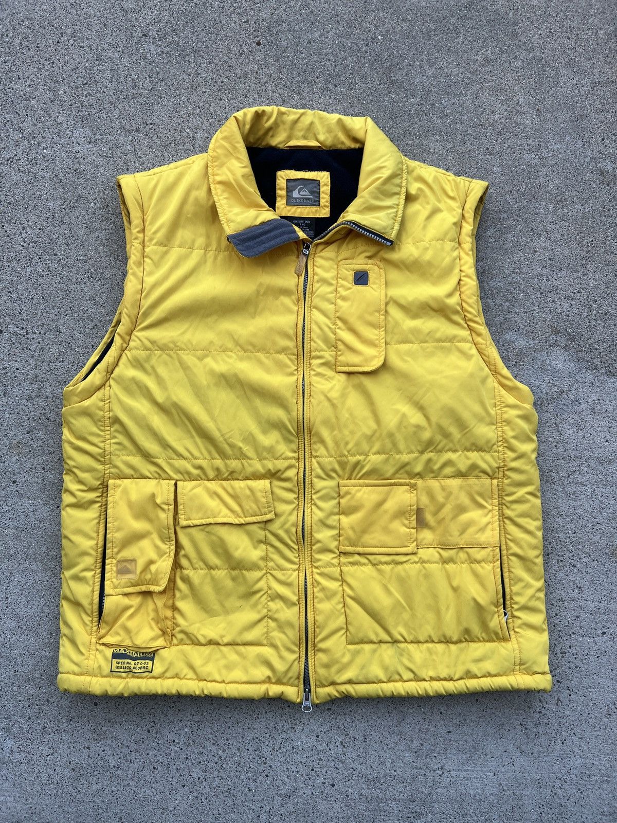 Quiksilver × Vintage Vintage 2000s Quiksilver Windbreaker Fleece 2-1 Vest Jacket Size US L / EU 52-54 / 3 - 3 Thumbnail