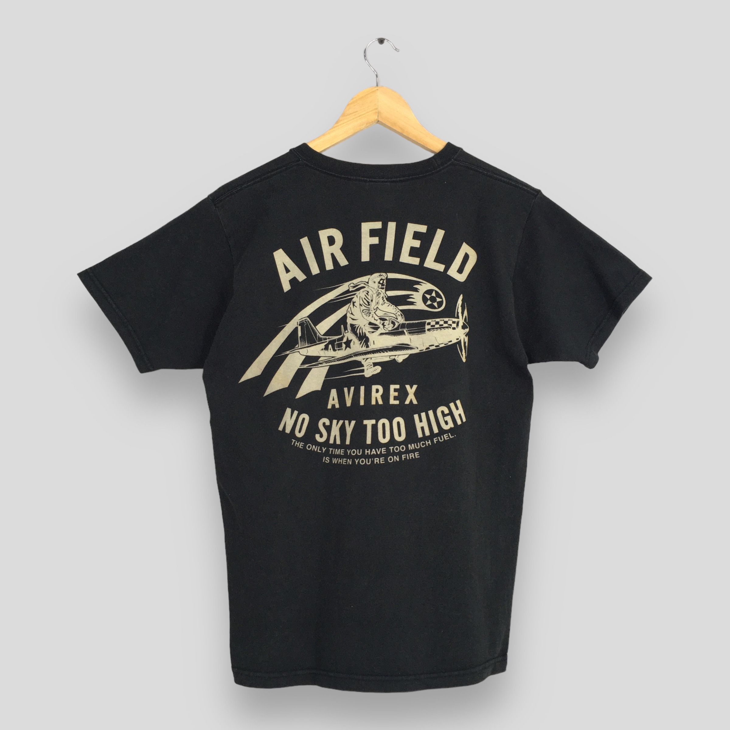 Avirex Vintage Avirex Air Field Usaf Air Force Black T shirt Medium Size US M / EU 48-50 / 2 - 1 Thumbnail