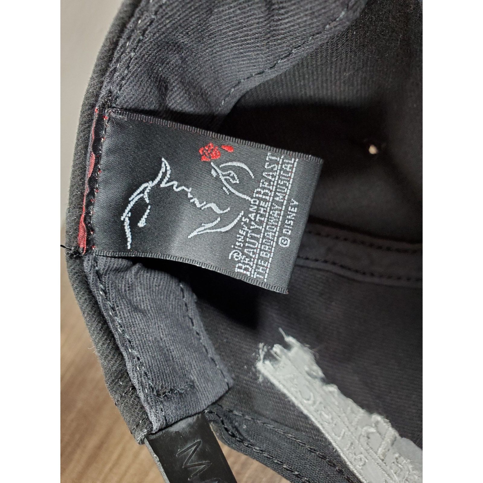 Disney × Vintage Beauty And Beast Broadway Musical Hat Cap Black Disney Adult Size ONE SIZE - 10 Thumbnail