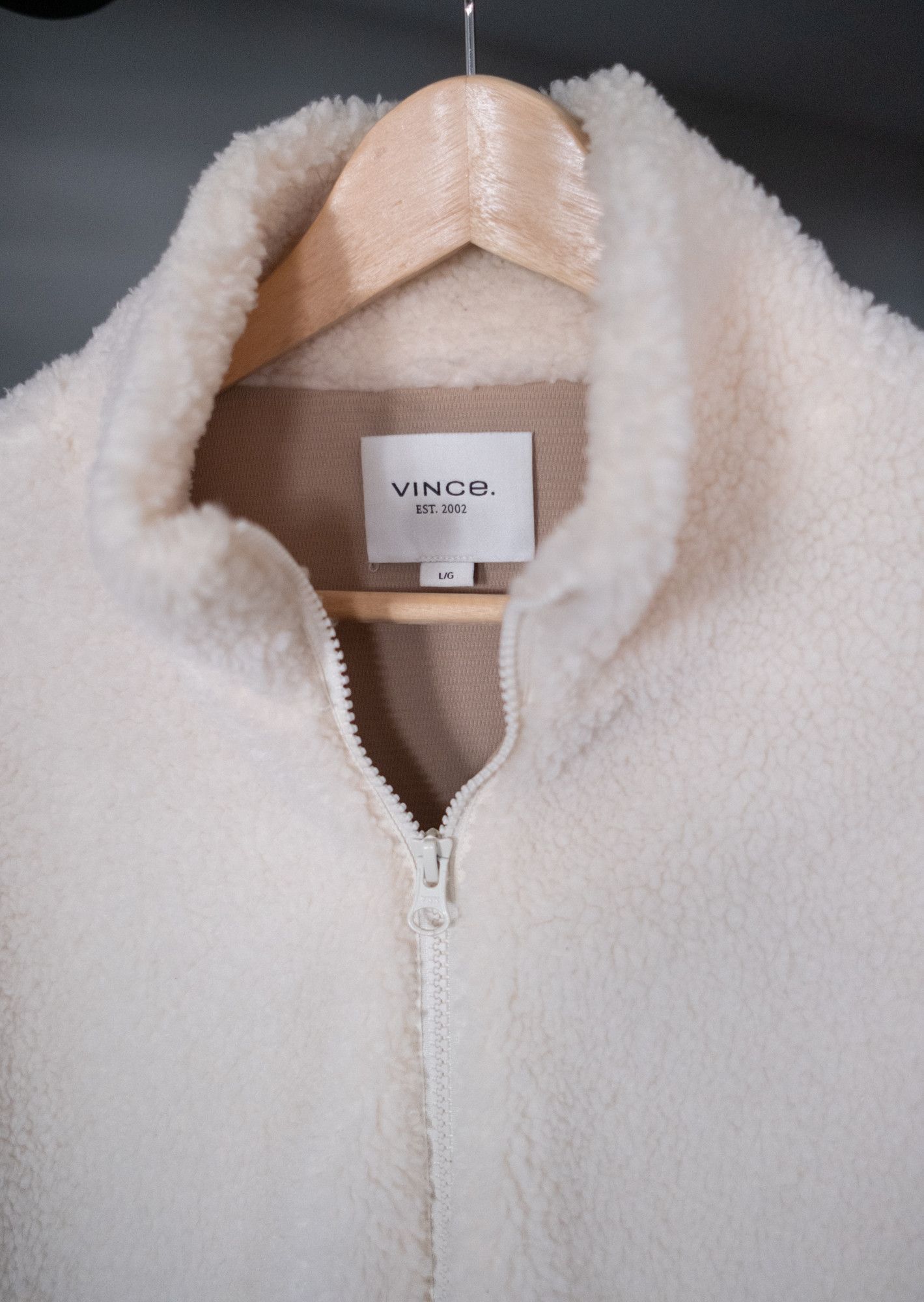 Vince Vince cream fleece jacket Size US L / EU 52-54 / 3 - 3 Thumbnail