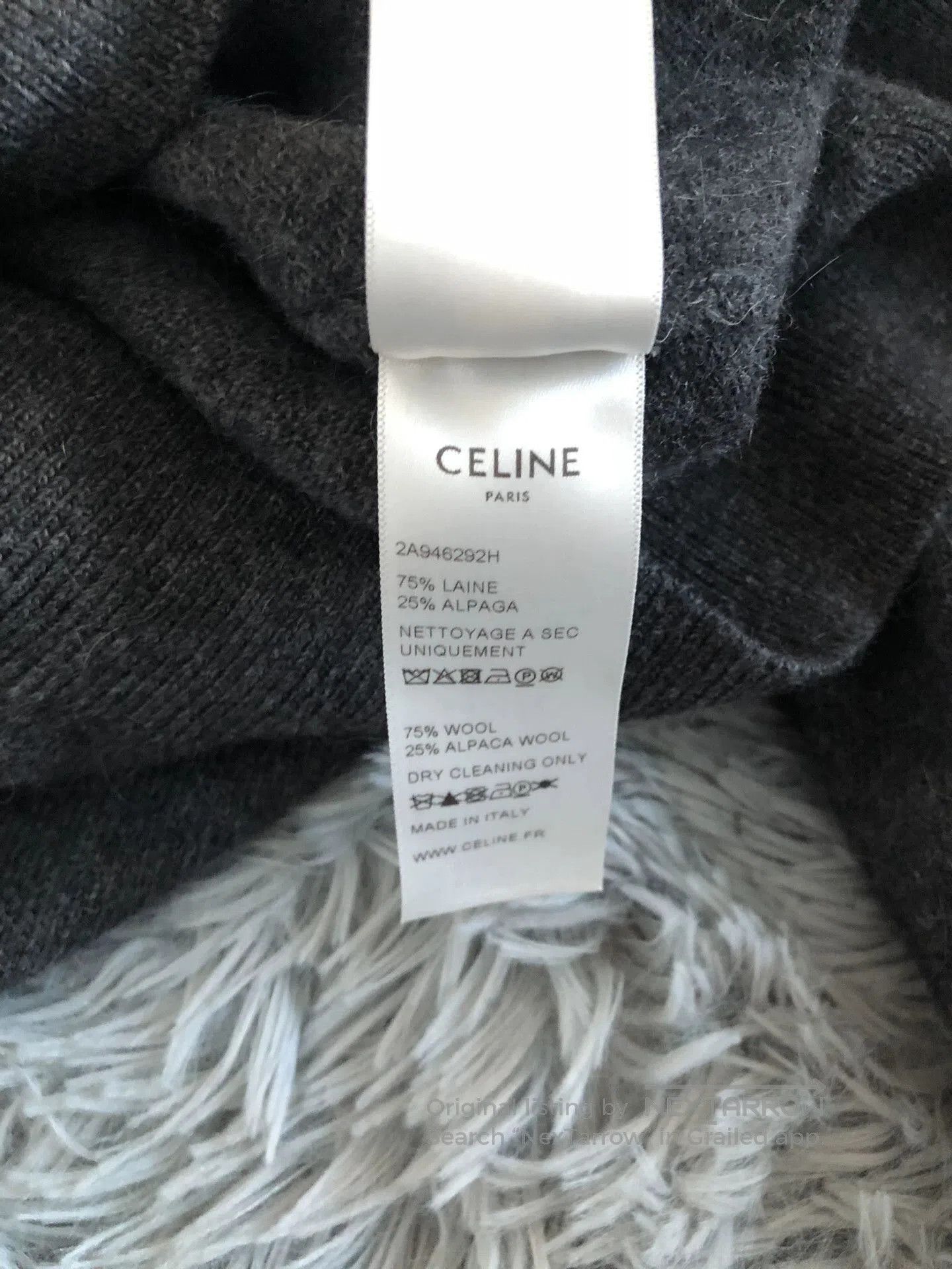 Celine Celine Ruffled Collar Turtleneck Sweater. Size L / US 10 / IT 46 - 5 Thumbnail