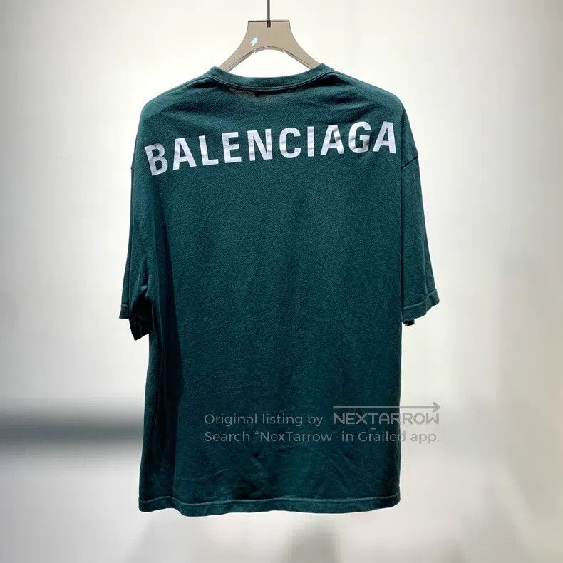 Balenciaga Balenciaga Logo Printed Round Neck Raglan Sleeve Short Sle Size US S / EU 44-46 / 1 - 7 Thumbnail