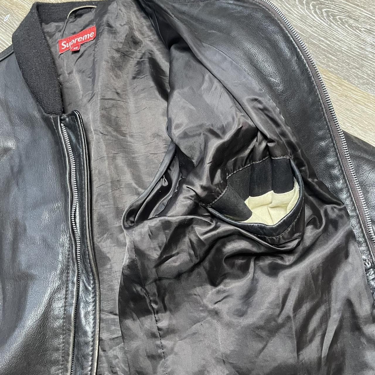 Supreme RARE 90s supreme schott leather bomber Size US XL / EU 56 / 4 - 4 Thumbnail
