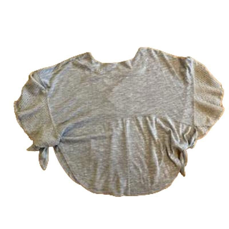Designer Umgee Women's Knitted Top Split Knot Side Gray Size Large Size L / US 10 / IT 46 - 2 Thumbnail