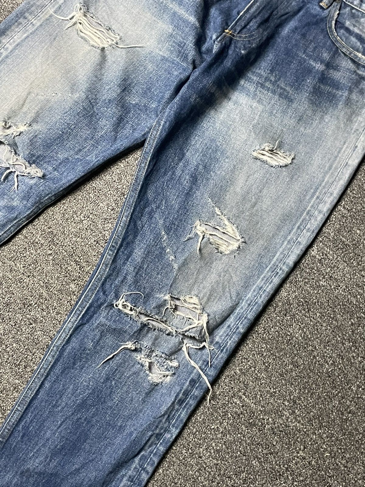 URBAN RESEARCH DOORS × Vintage URBAN RESEARCH Ripped Denim Jeans (91) Size US 32 / EU 48 - 4 Thumbnail