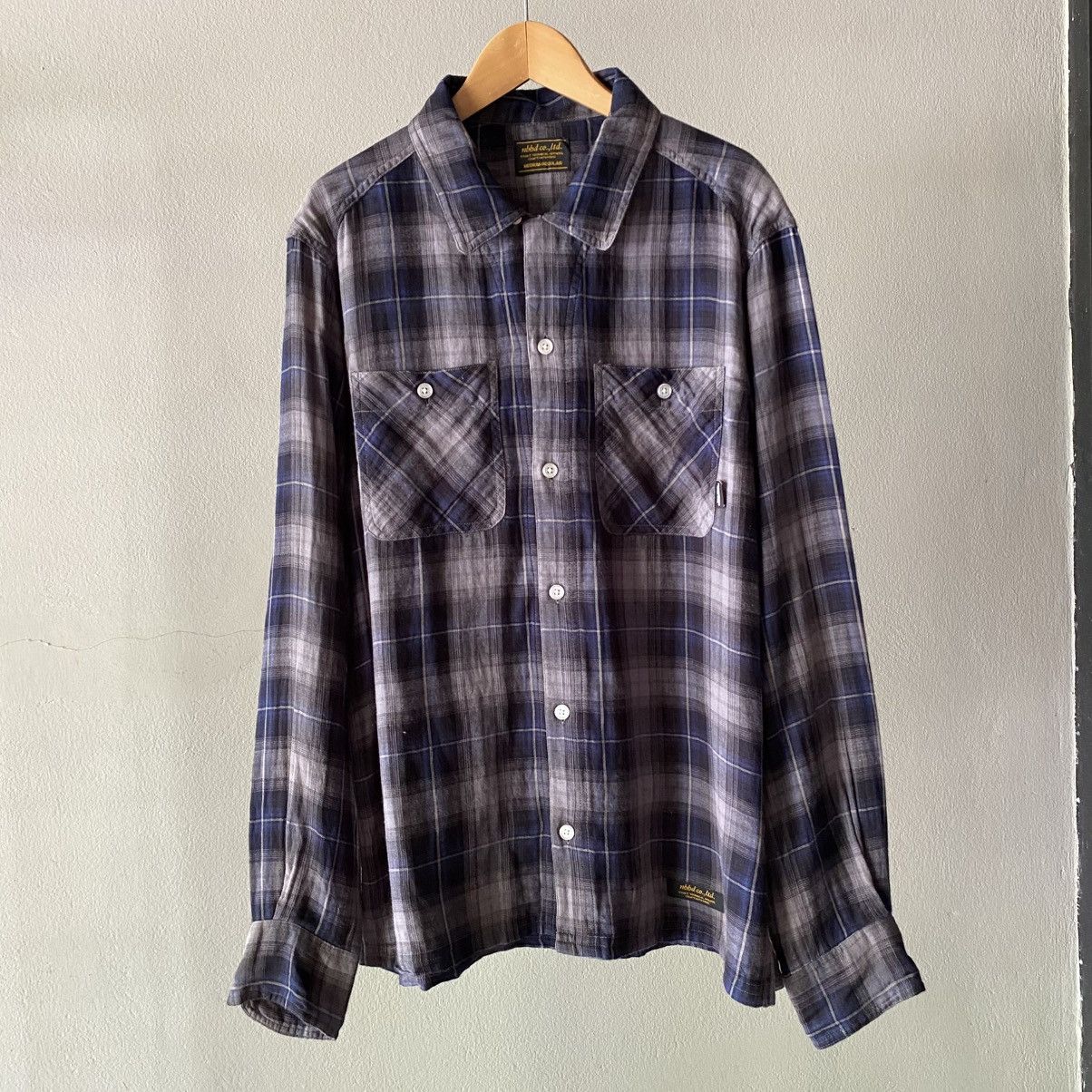 Neighborhood Neighborhood MEDIUM-REGULAR Navy Plaid Flannel Shirt Size US M / EU 48-50 / 2 - 1 Thumbnail