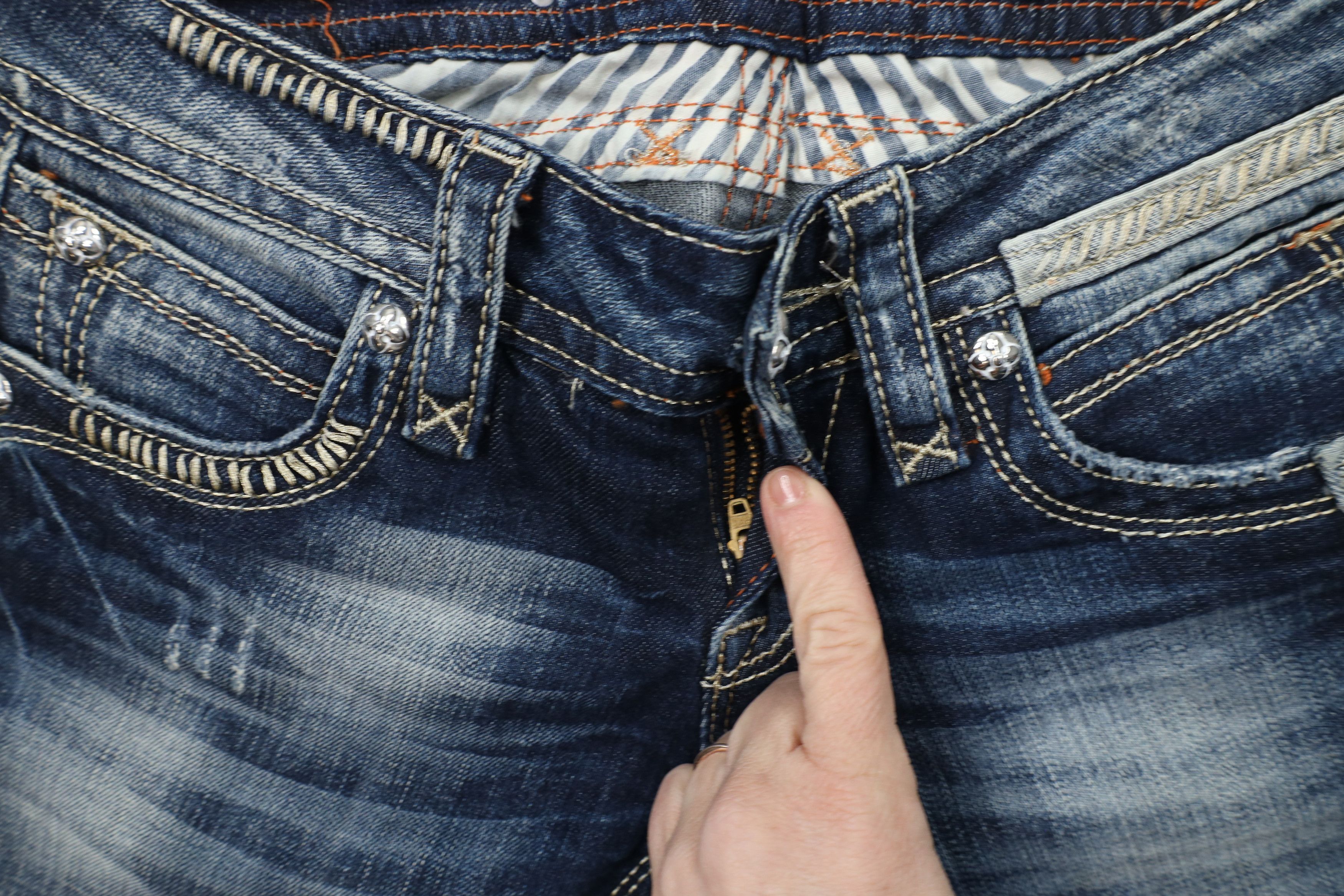 Rock Revival × Vintage Rock Revival Fleur de Lis Gwen Skinny Denim Jeans Blue Size 26" / US 2 / IT 38 - 6 Thumbnail
