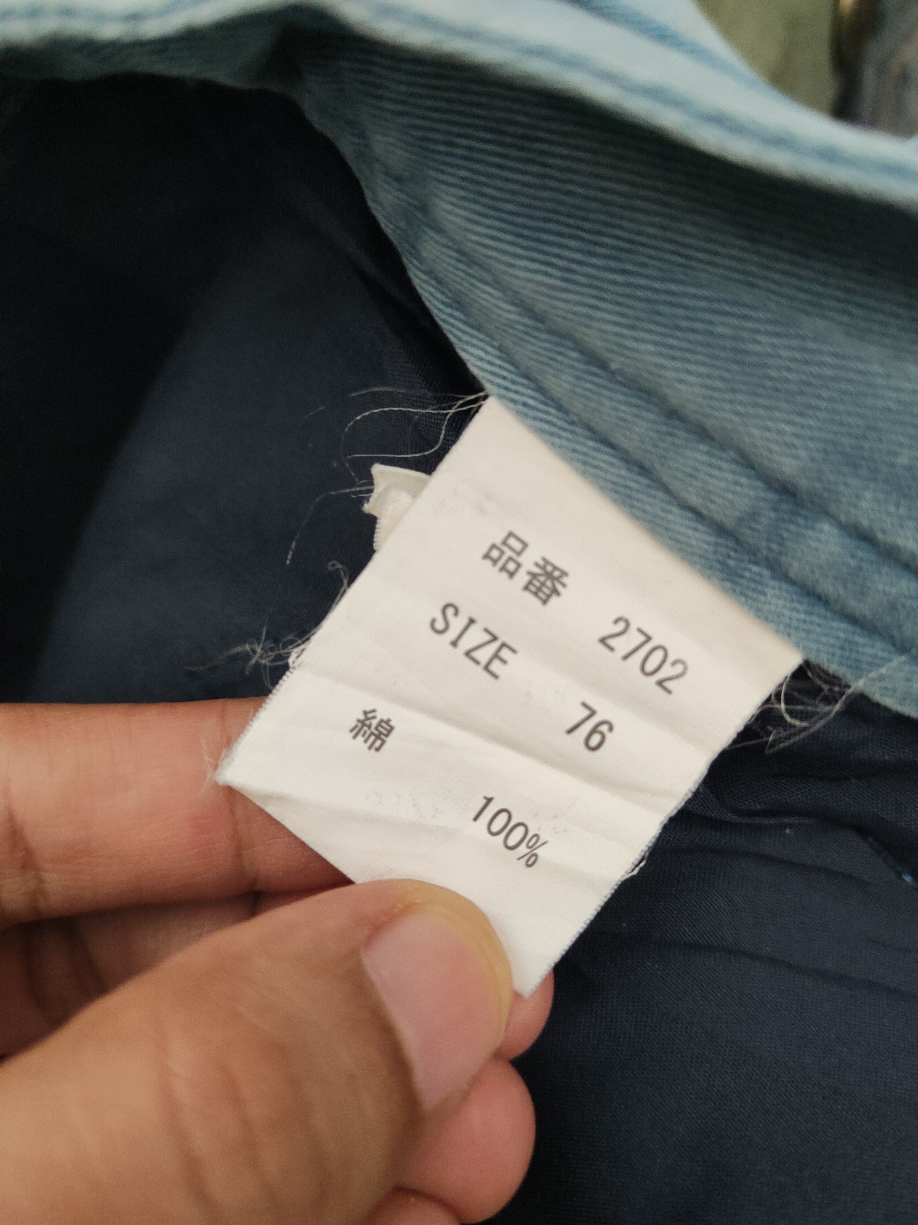 Japanese Brand N evolutions Blue Faded Multipocket Cargo Pants #W2186 Size US 30 / EU 46 - 15 Thumbnail