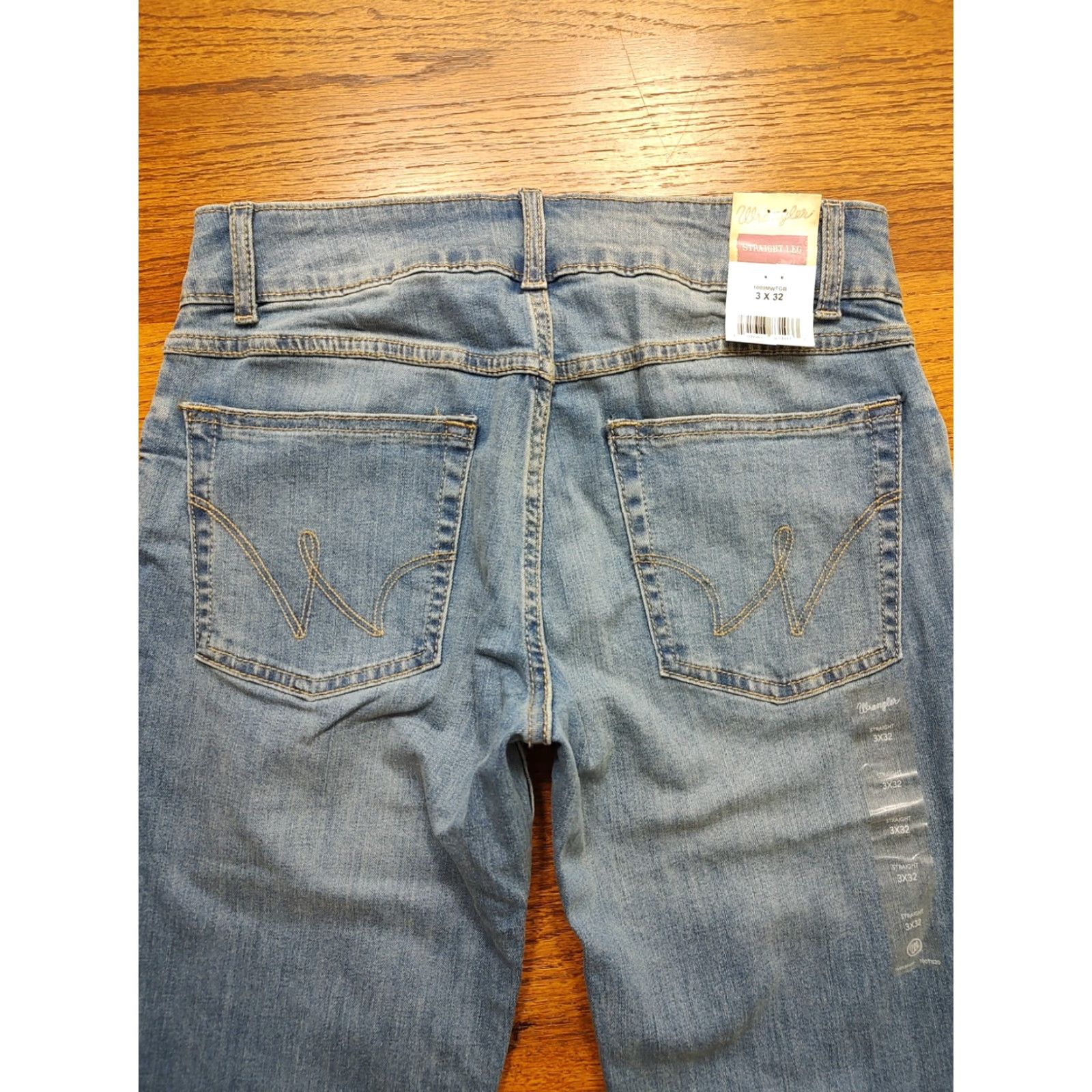 Wrangler VINTAGE Wrangler Jeans Womens 5-Pocket Straight Leg Blue Denim 28x32 Cowgirl Retro Western Womens Jeans Size 26" / US 2 / IT 38 - 3 Thumbnail