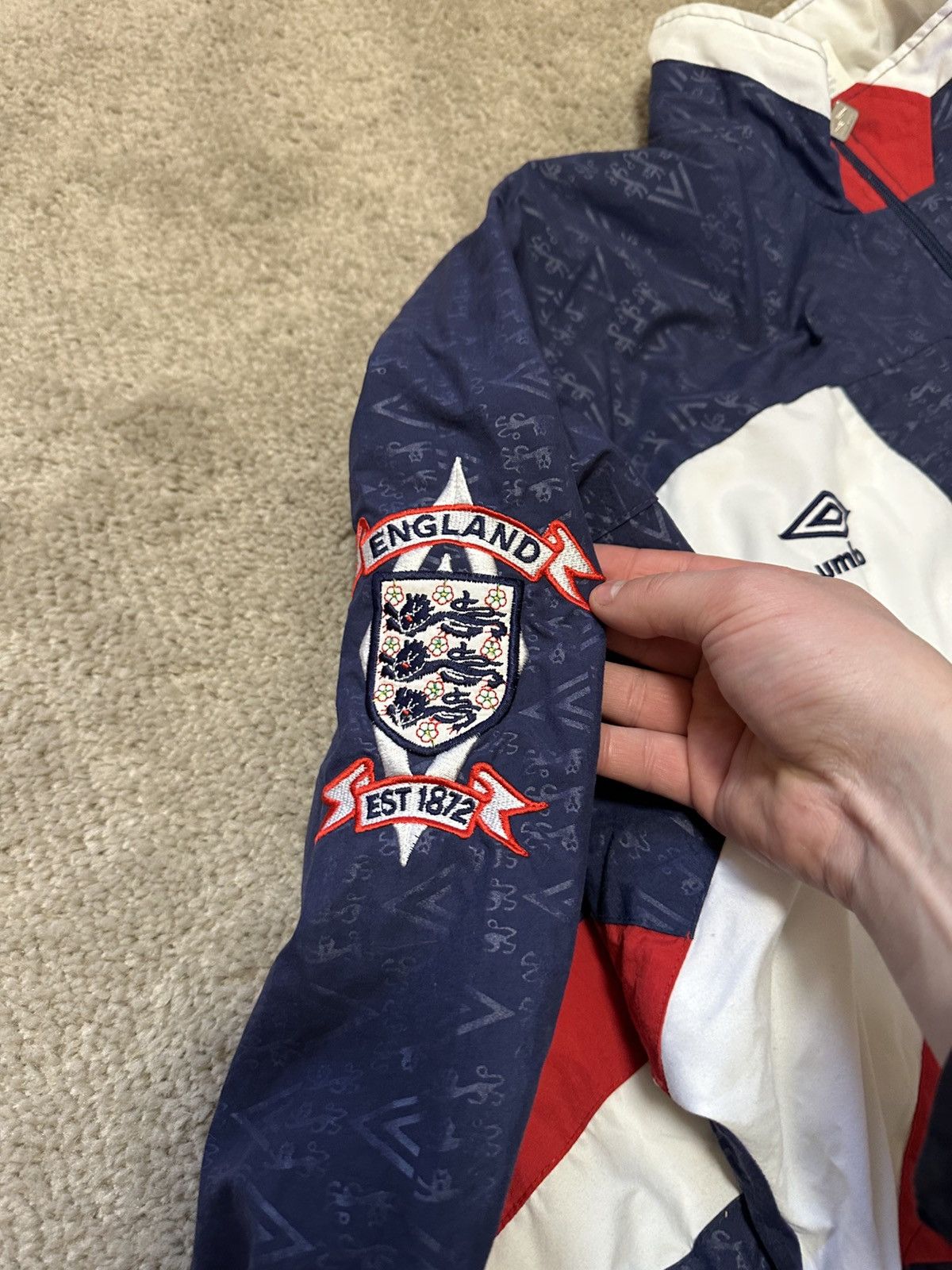 England National Team Football Training Jacket 1990