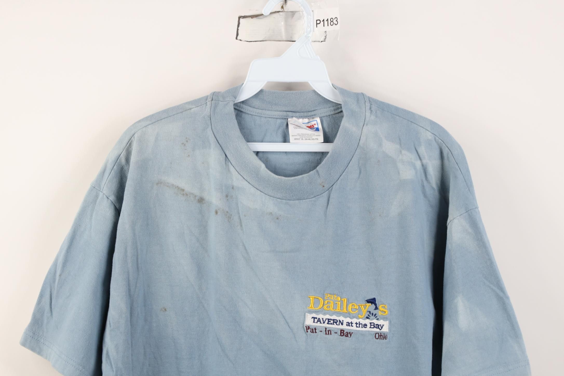 Vintage Vintage 90s Pat Dailey's Tavern At Put In Bay Ohio T-Shirt Size US XL / EU 56 / 4 - 2 Thumbnail