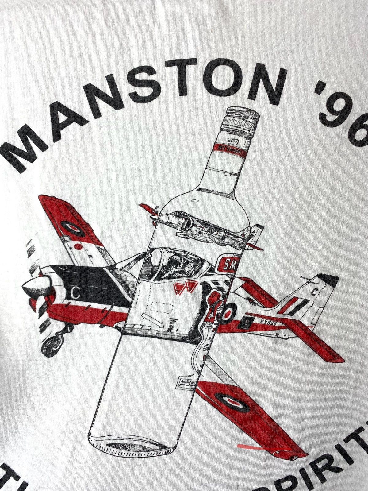 Vintage 1986 Vintage Manston The Flying Spirit T Shirt Coors Corona Size US L / EU 52-54 / 3 - 8 Thumbnail
