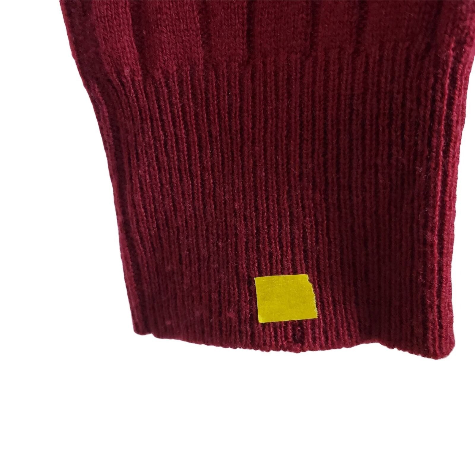Designer Woolovers Cable Knit Sweater Womens Sz Small Red Merino Wool Size S / US 4 / IT 40 - 11 Thumbnail