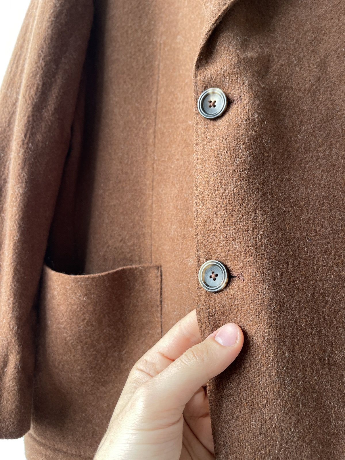Circolo 1901 Circolo 1901 Men’s Wool Cashmere Brown Sport Blazer Size 52 Size 52S - 7 Thumbnail