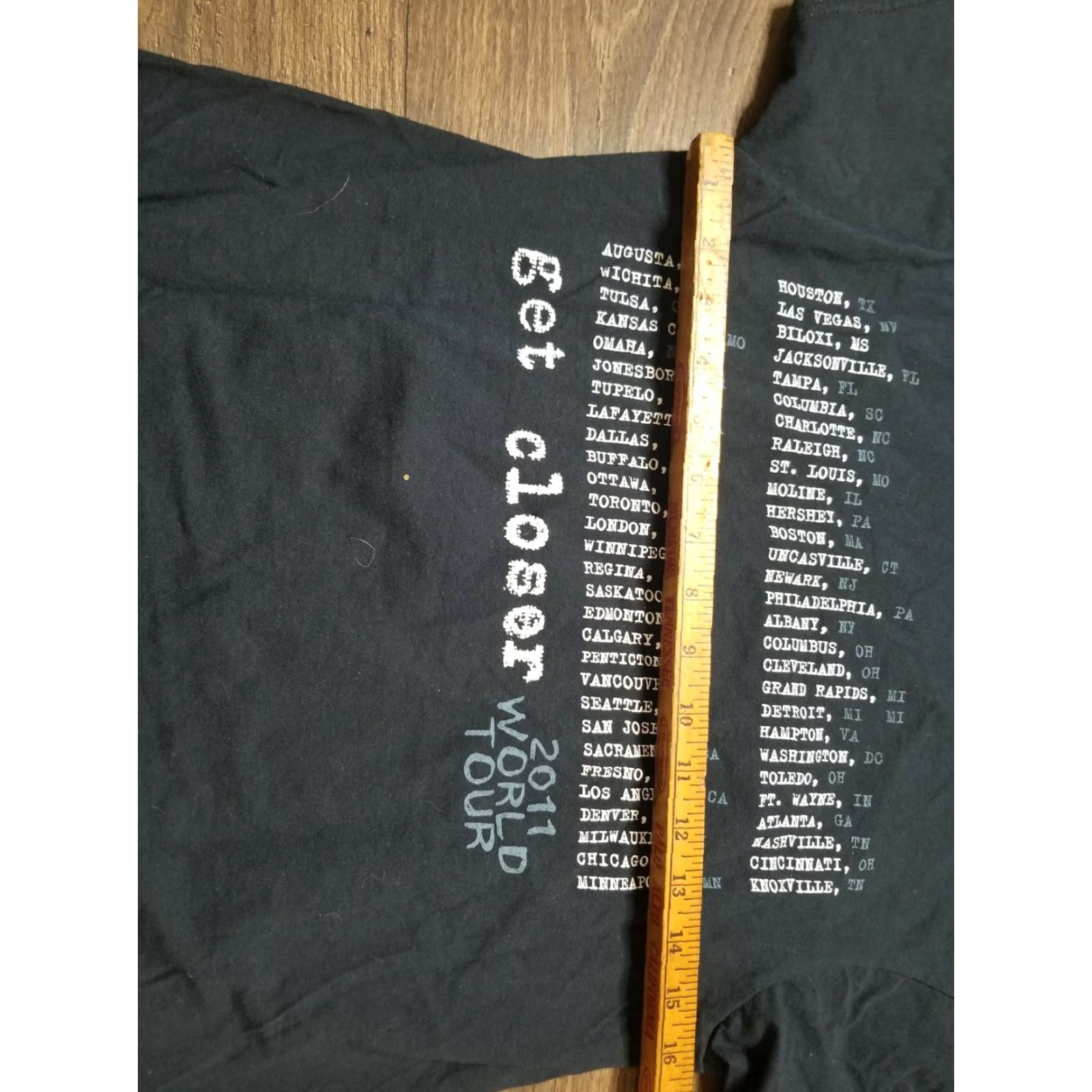 Doublet Keith Urban Concert T Shirt Mens S Black Get Closer Tour Double Sided T-Shirt Size US S / EU 44-46 / 1 - 3 Thumbnail