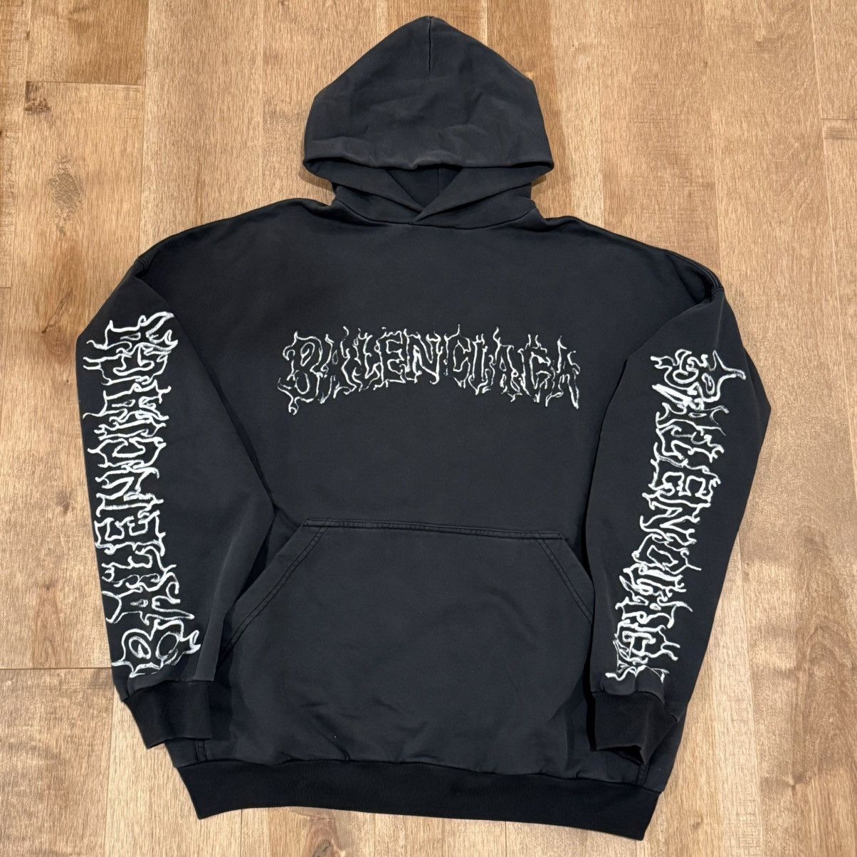 Balenciaga Balenciaga DIY Metal Hoodie Sweatshirt Size US L / EU 52-54 / 3 - 2 Thumbnail