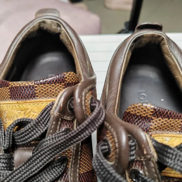 Louis Vuitton Louis Vuitton Classic Checkered Casual Shoes -2508 Size US 5.5 / EU 38 - 6 Thumbnail