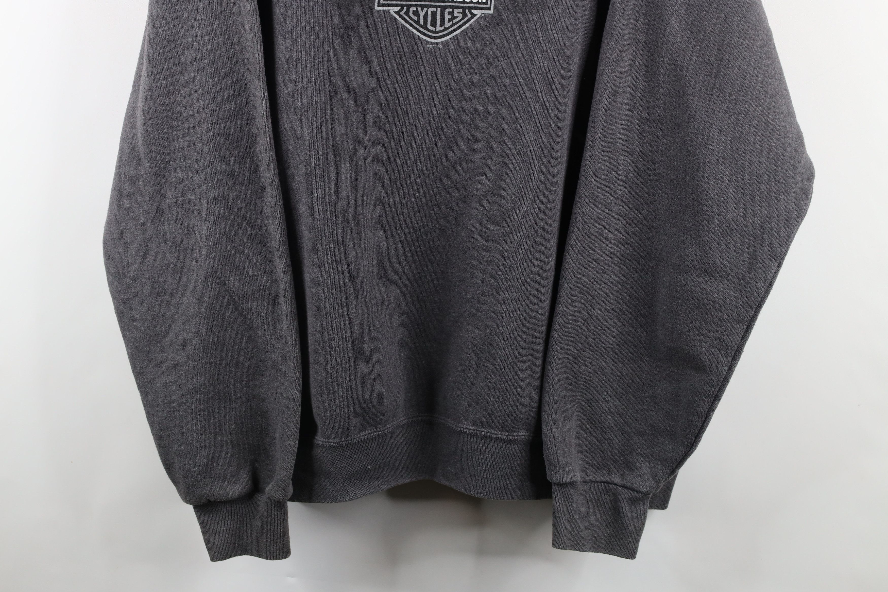 Harley Davidson Vintage Y2K 2007 Harley Davidson Out Eagle Flames Sweatshirt Size US XXL / EU 58 / 5 - 3 Thumbnail