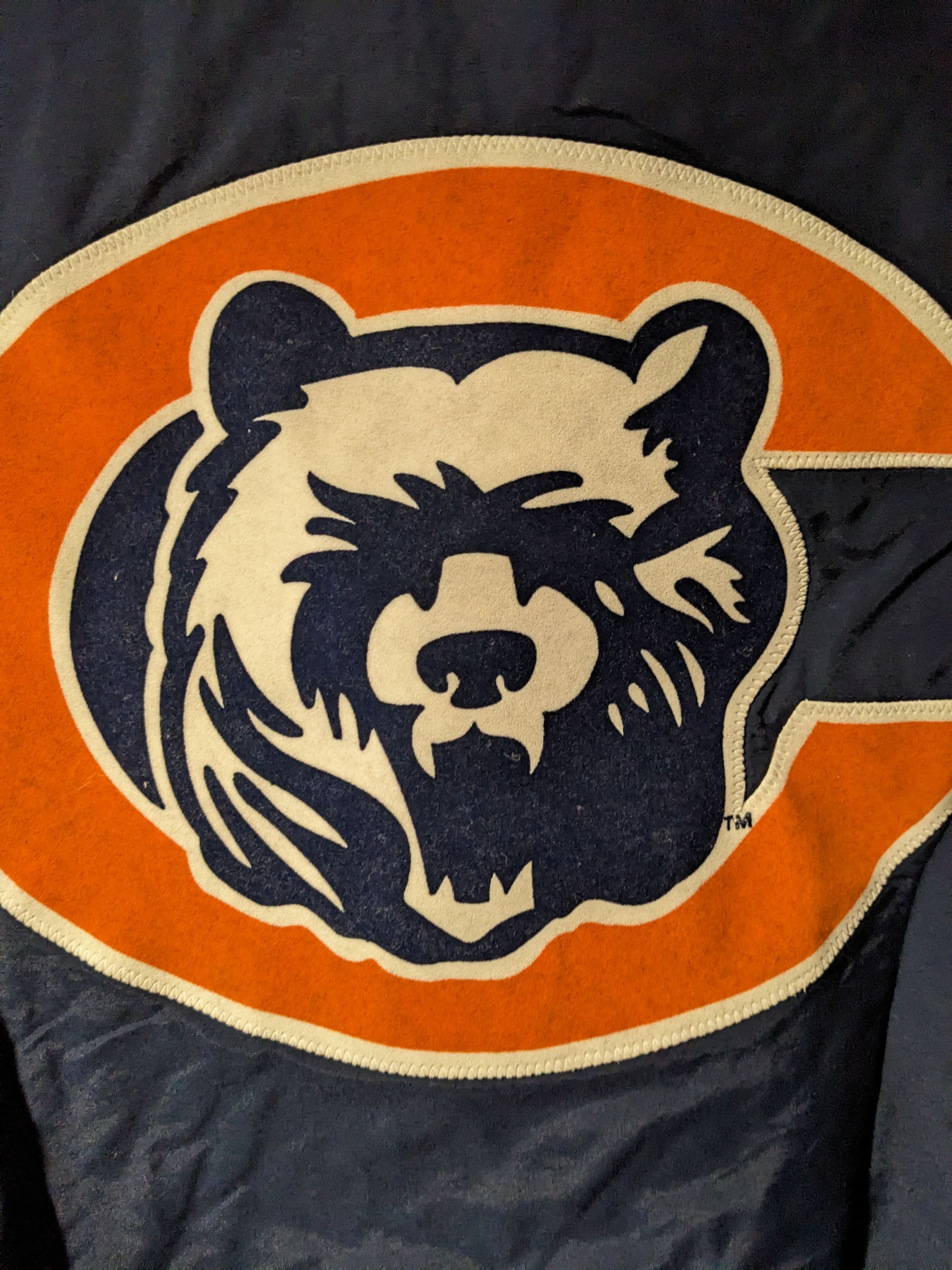 NFL × Vintage Vintage 90s Chicago Bears NFL Football Blue Large Jacket Size US L / EU 52-54 / 3 - 2 Thumbnail