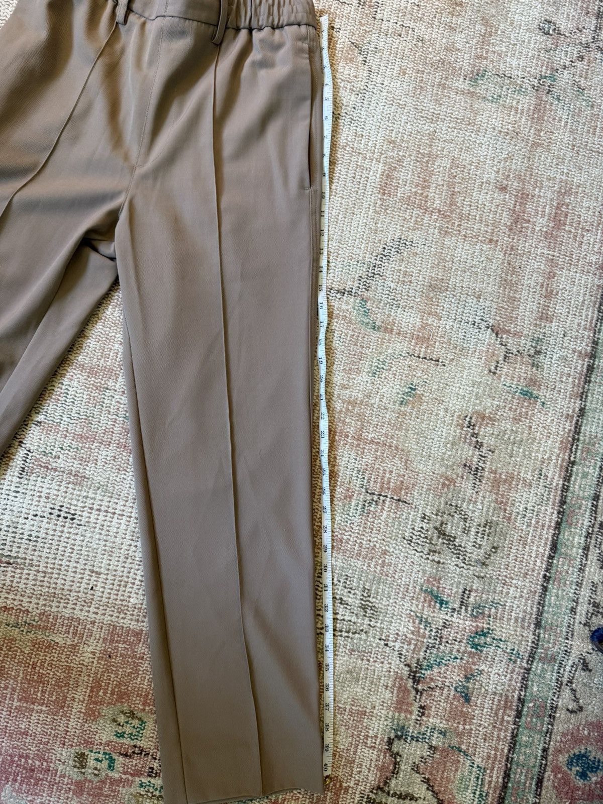 AMI Ami Paris Brown Pleated Trousers Size US 30 / EU 46 - 7 Thumbnail