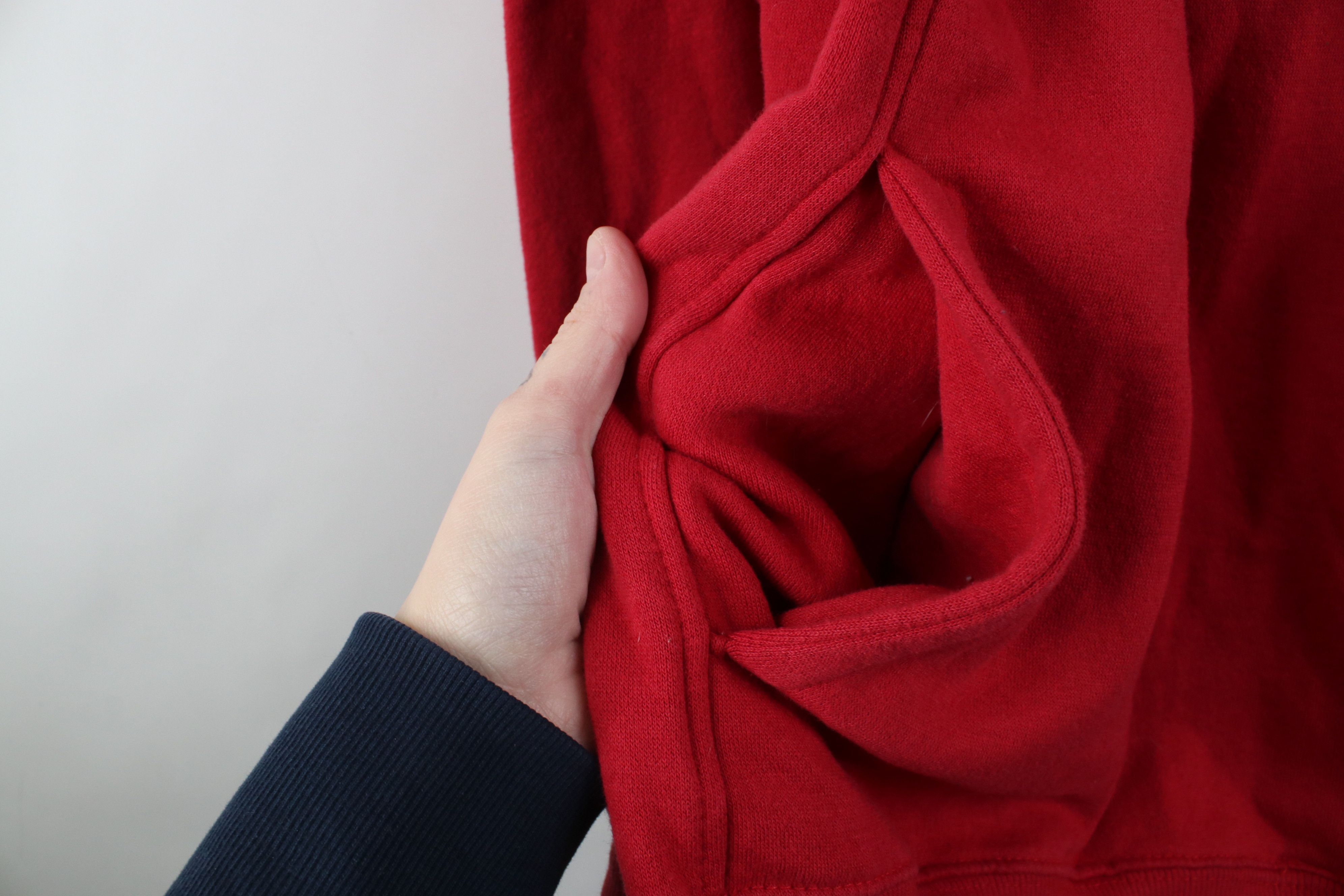 Vintage Vintage Y2K Streetwear Blend Blank Hoodie Sweatshirt Red Size US L / EU 52-54 / 3 - 7 Thumbnail