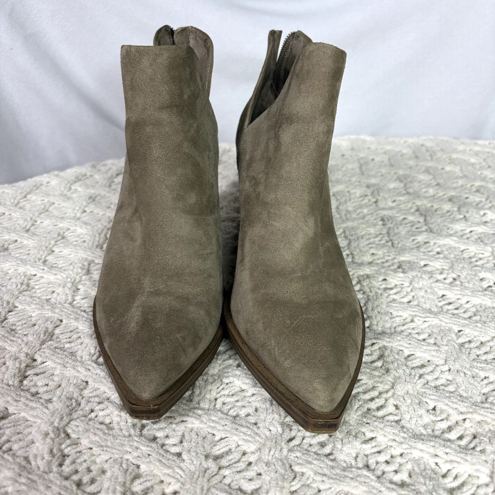 Vince Camuto Vince Camuto Women’s Gigietta Suede Leather Heeled Ankle Boo Size US 8.5 / IT 38.5 - 3 Thumbnail