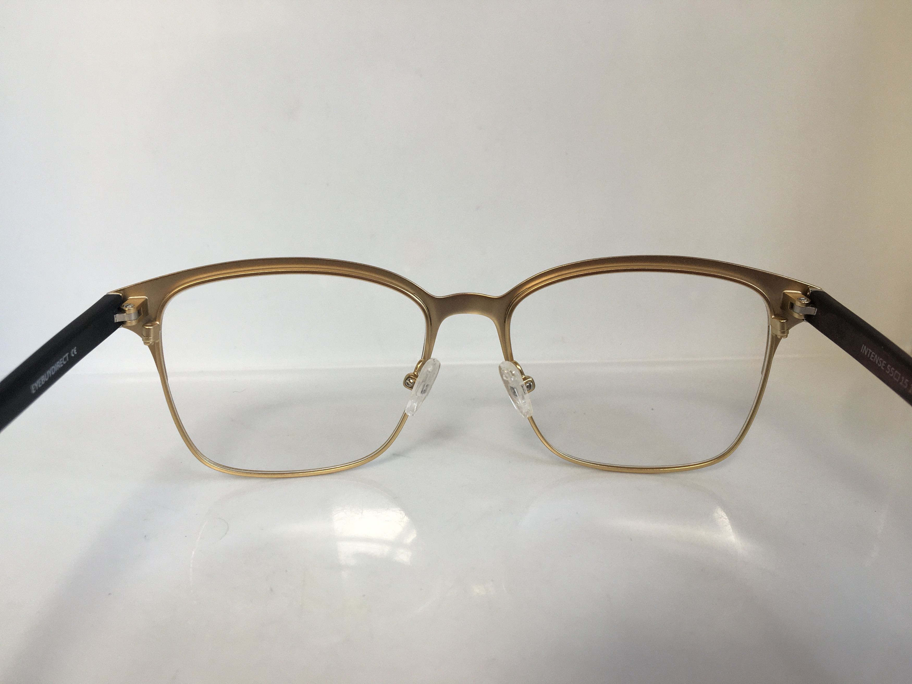 Other Eyebuydirect intense BlackGold Square Eyeglasses Frame Size ONE SIZE - 4 Thumbnail