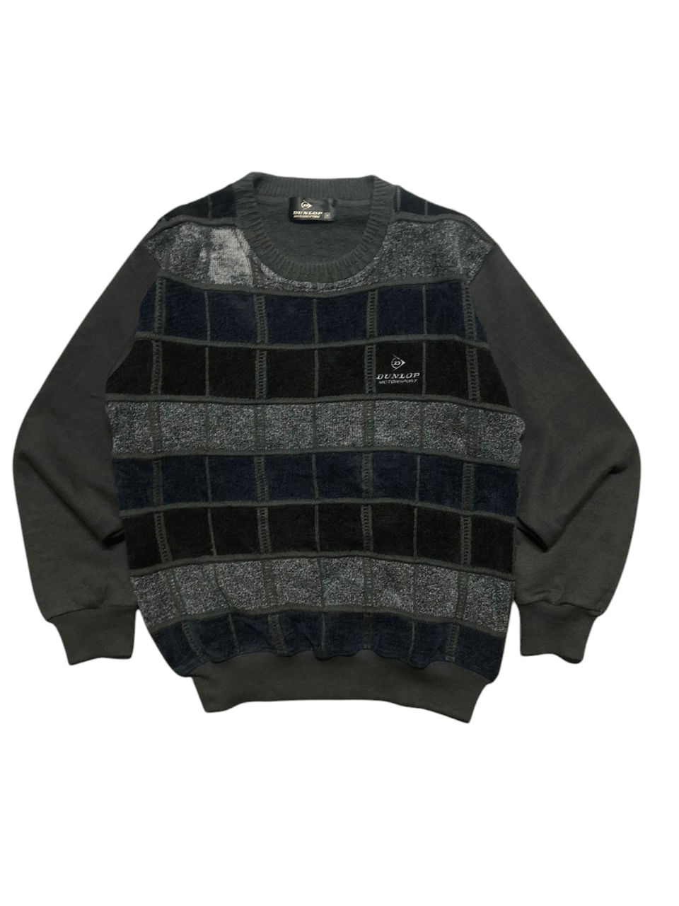 Dunlop Vintage Dunlop Motorsports Sweatshirt Knit Nice Design Size US M / EU 48-50 / 2 - 1 Thumbnail