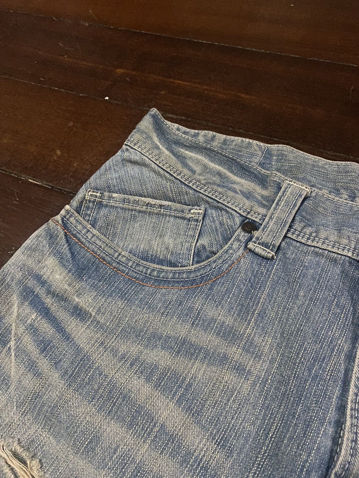 Edwin FIRE 🔥 EDWIN EXCLUSIVE VINTAGE FLARE JEANS RUSTY DISTRESSED Size US 36 / EU 52 - 8 Thumbnail