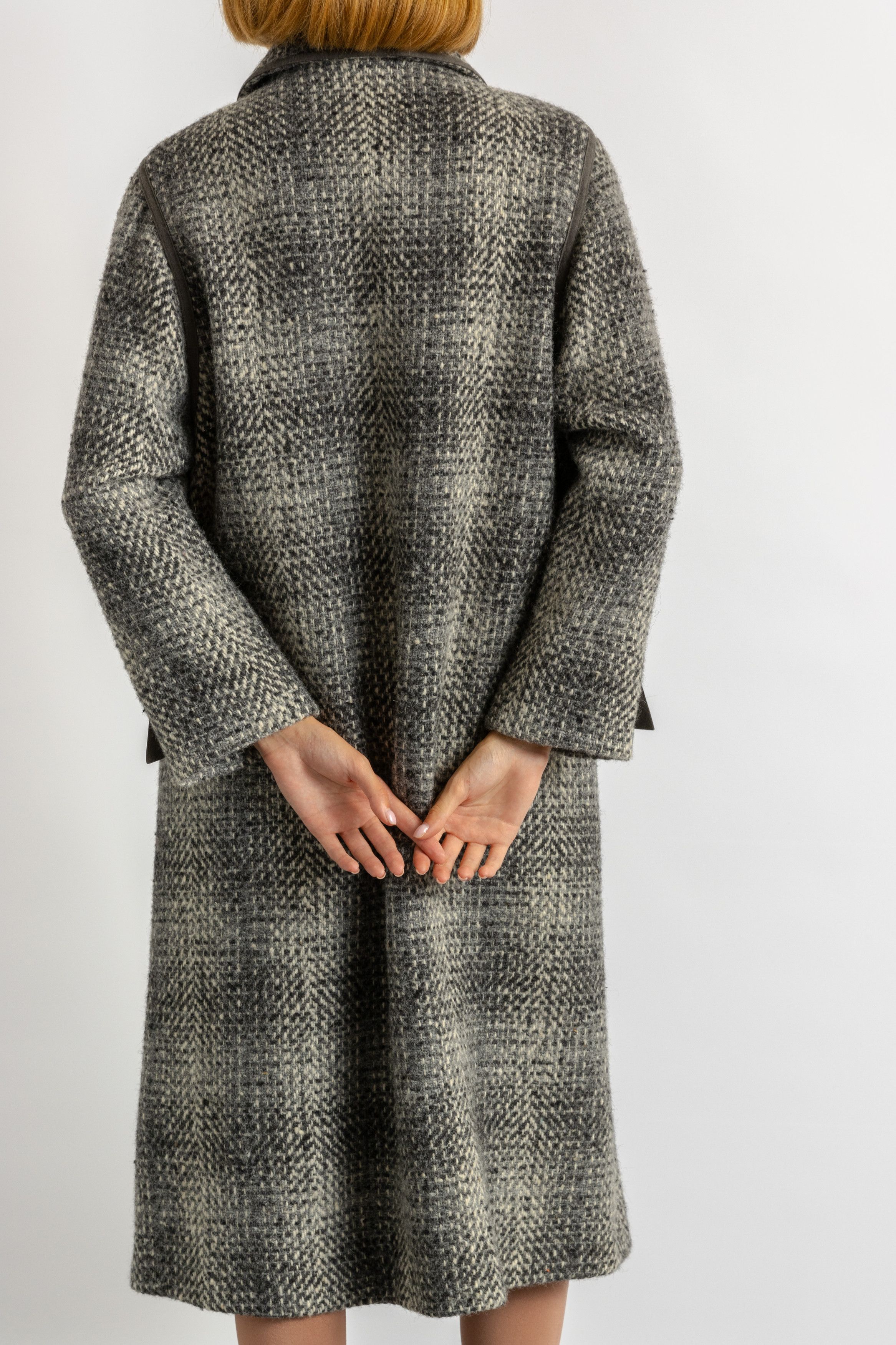 Vintage Lambswool Coat Women 60s fall coat long wool coat 5951 Size M / US 6-8 / IT 42-44 - 5 Thumbnail