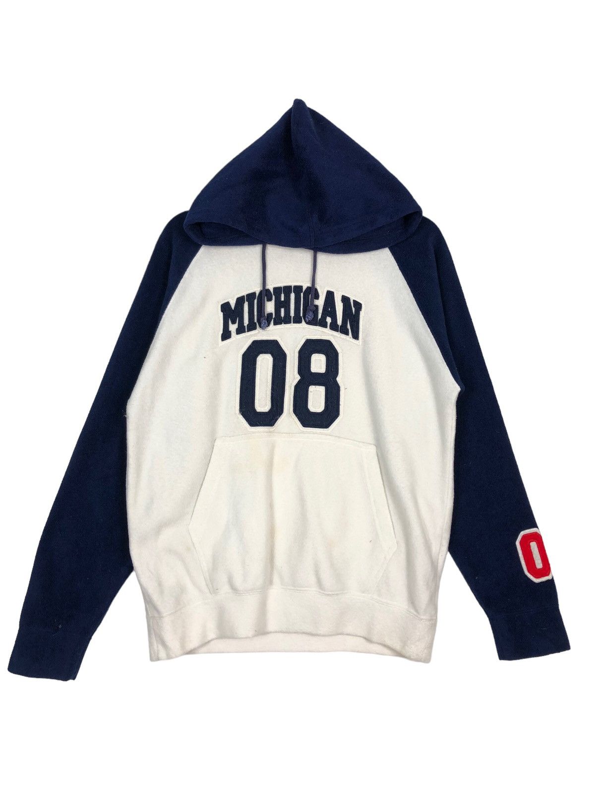 🔥Hoodie Michigan 08 Big Logo Spell Out Japan Made