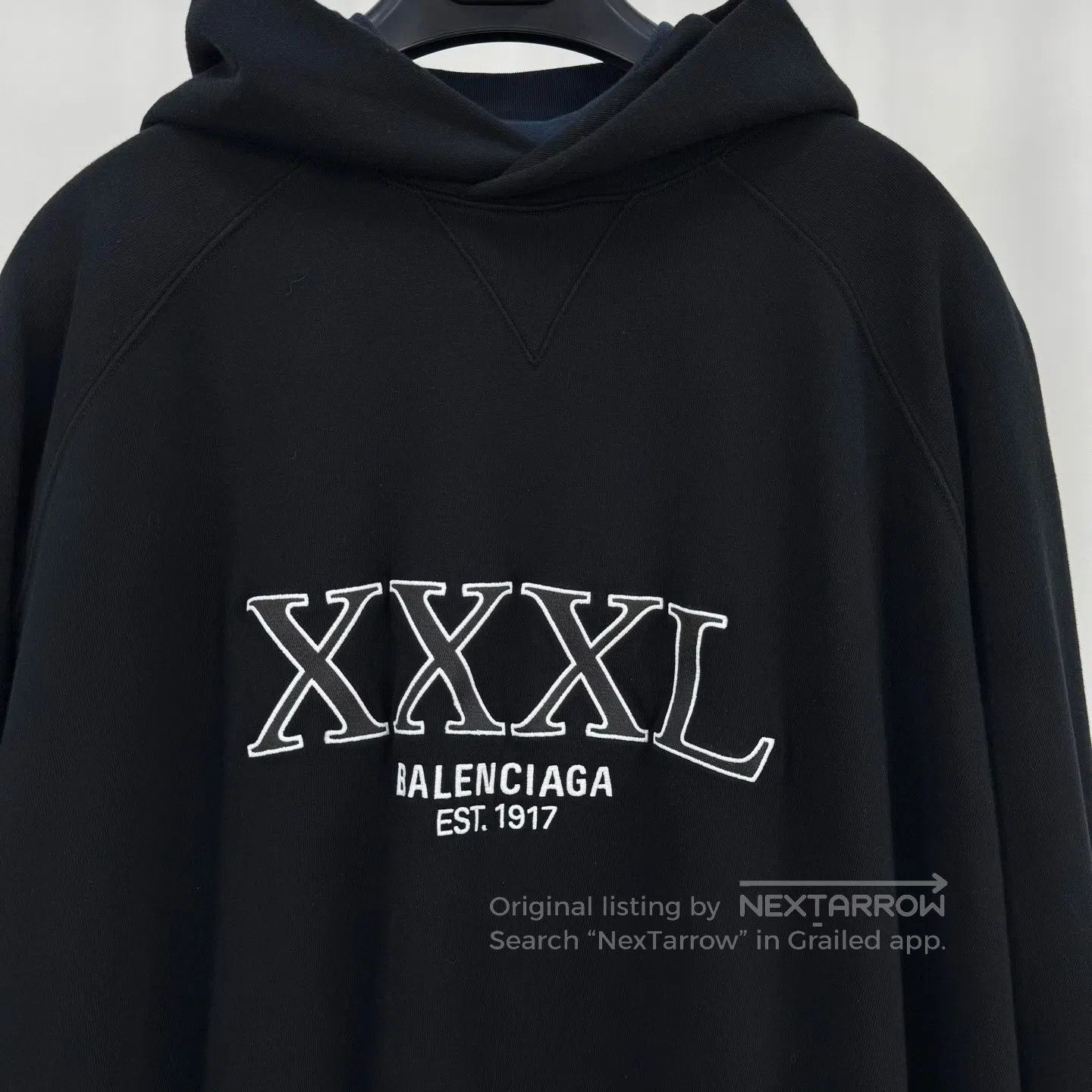 Balenciaga Balenciaga 22SS Runway 3XL Embroidered Fake Layered Hoodie Size US S / EU 44-46 / 1 - 2 Thumbnail