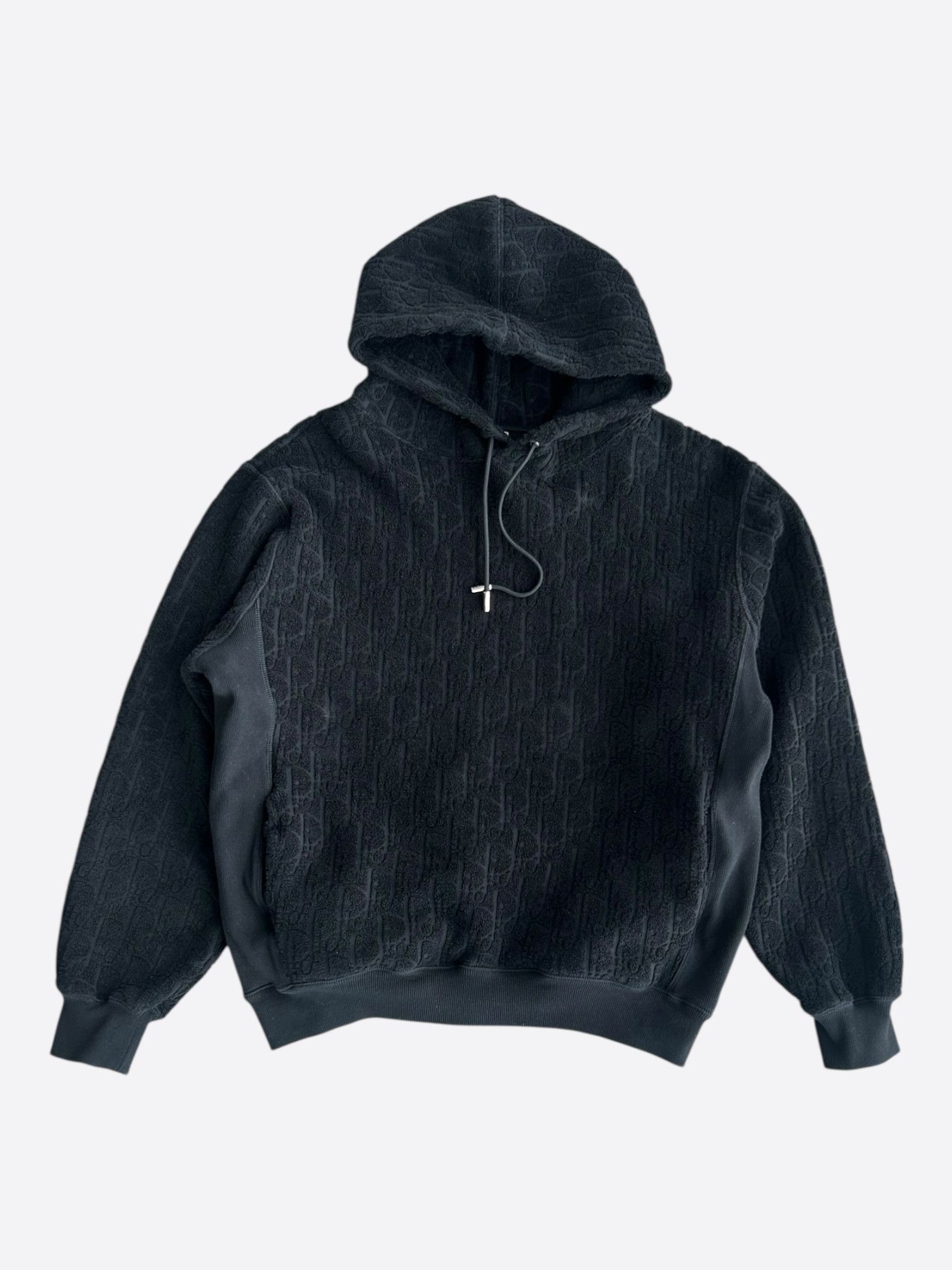 Dior Dior Black Oblique Towel Hoodie Size US L / EU 52-54 / 3 - 1 Thumbnail