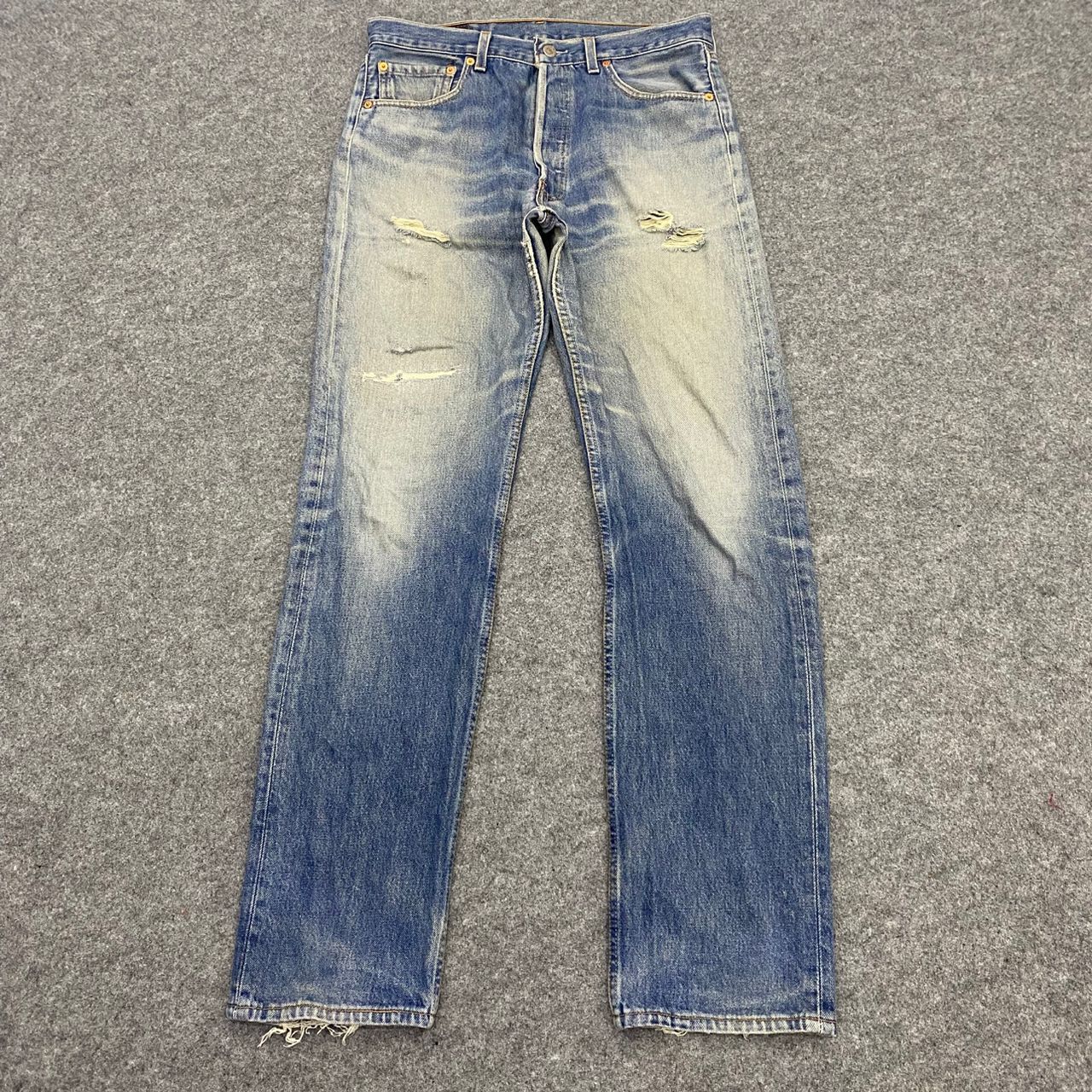 💥Vintage 90s Levis 501 Distressed denim Kurt Cobain Style