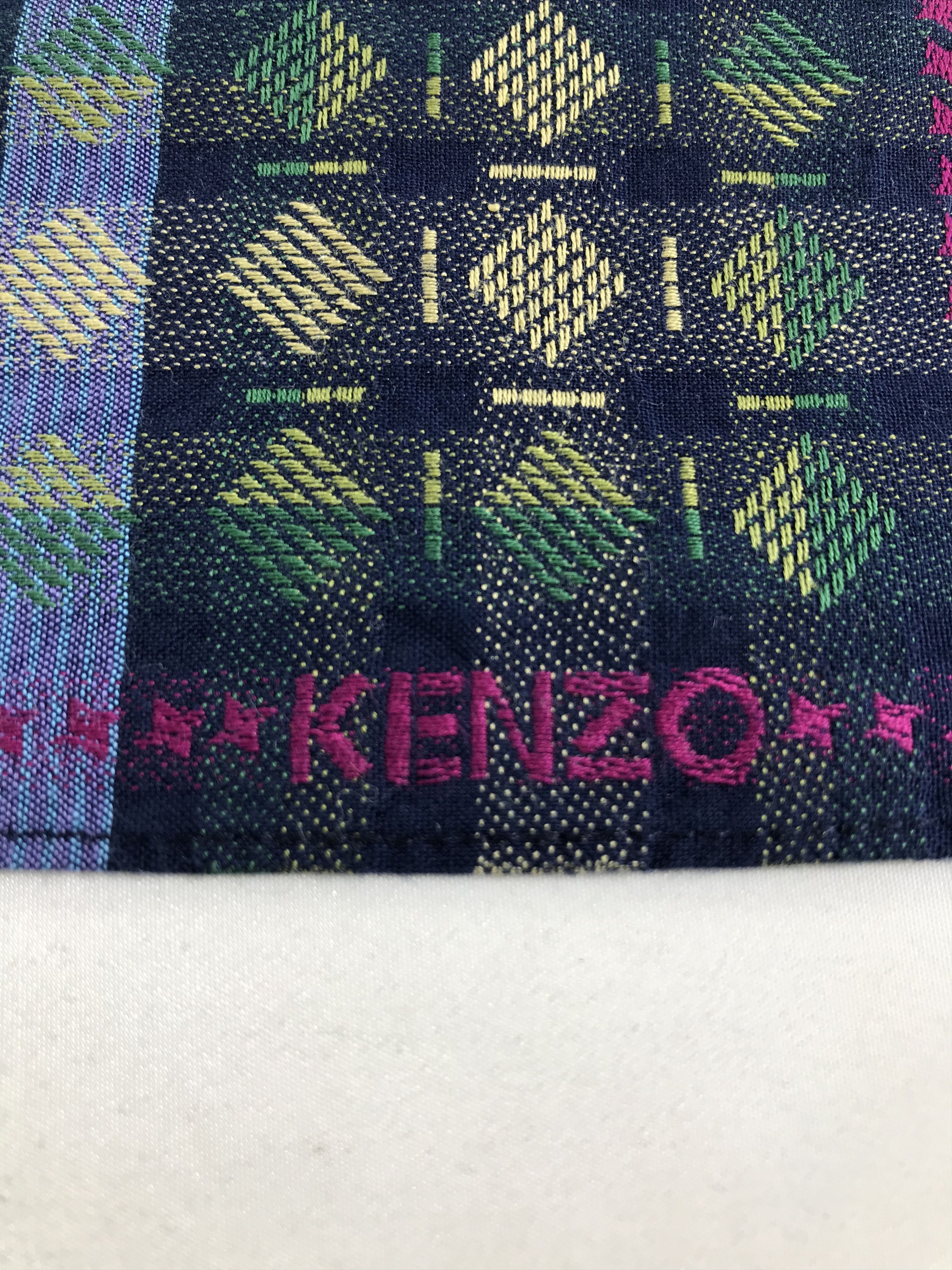Japanese Brand × Kenzo × Vintage Kenzo Handkerchief Neckerchief Bandana H02 Size ONE SIZE - 4 Thumbnail