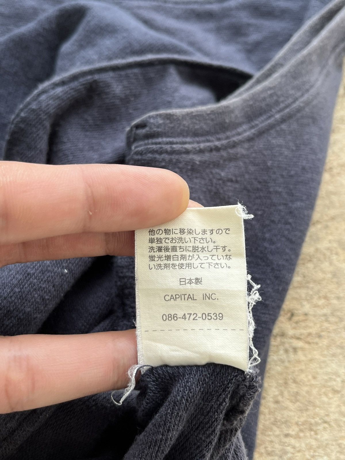 Kapital Rare Kapital Kiro Hirata NAVY Cropped tanks top Size US M / EU 48-50 / 2 - 7 Thumbnail
