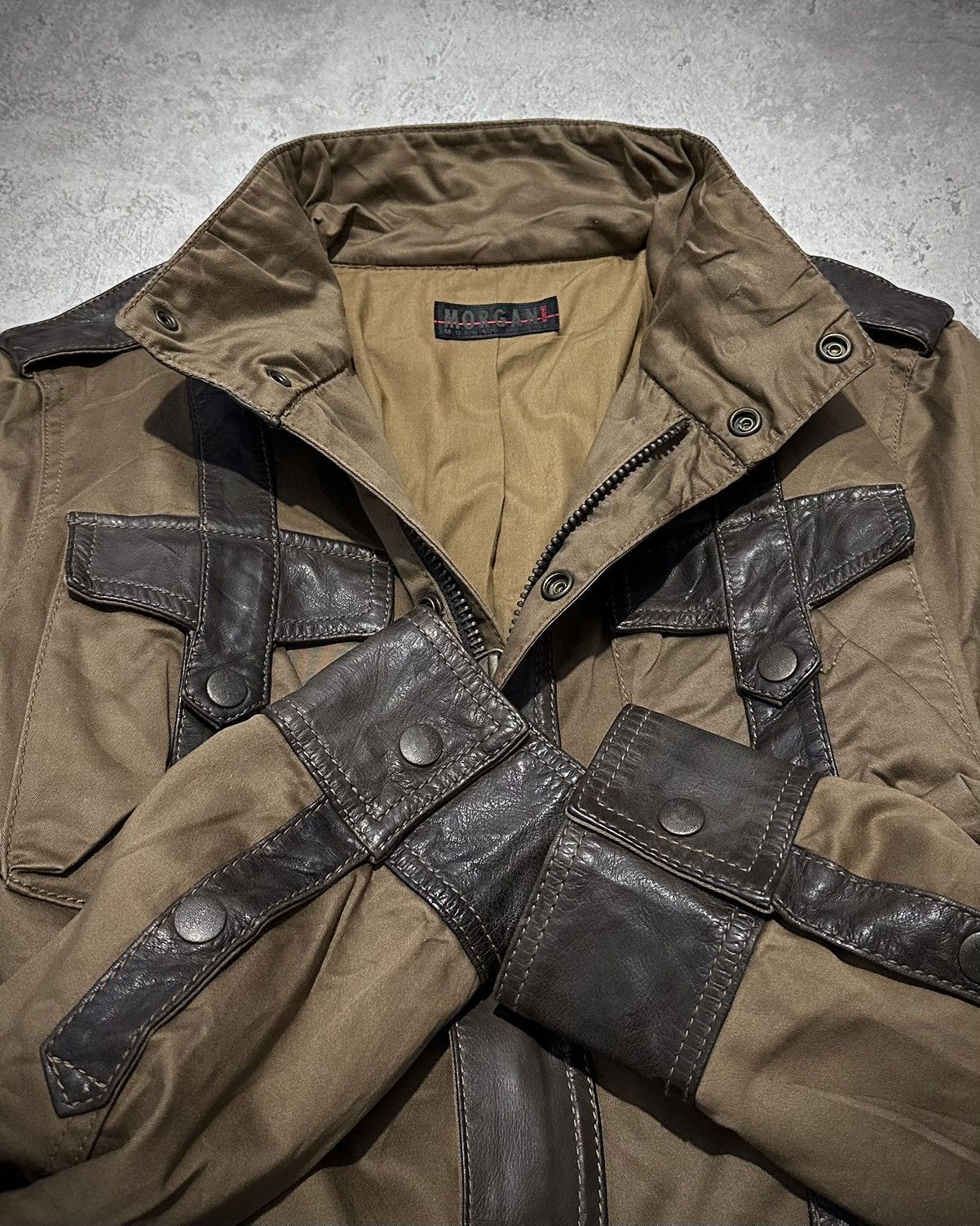 Japanese Brand Morgan Homme Military Jacket Lgb Ifsixwasnine Vkei Style Size US M / EU 48-50 / 2 - 9 Thumbnail