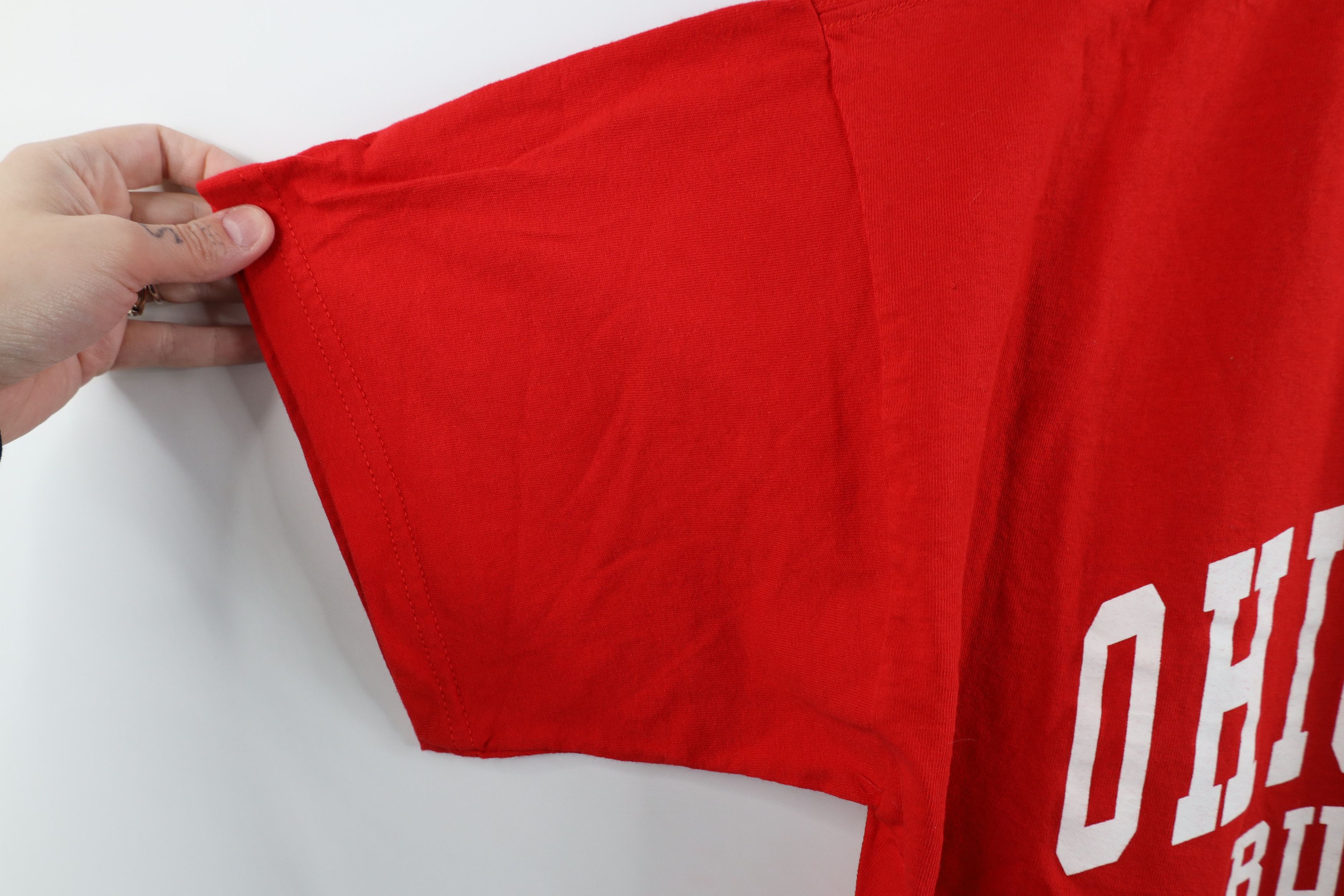 Vintage Vintage Y2K Ohio State University Football T-Shirt Red Size US XL / EU 56 / 4 - 7 Thumbnail