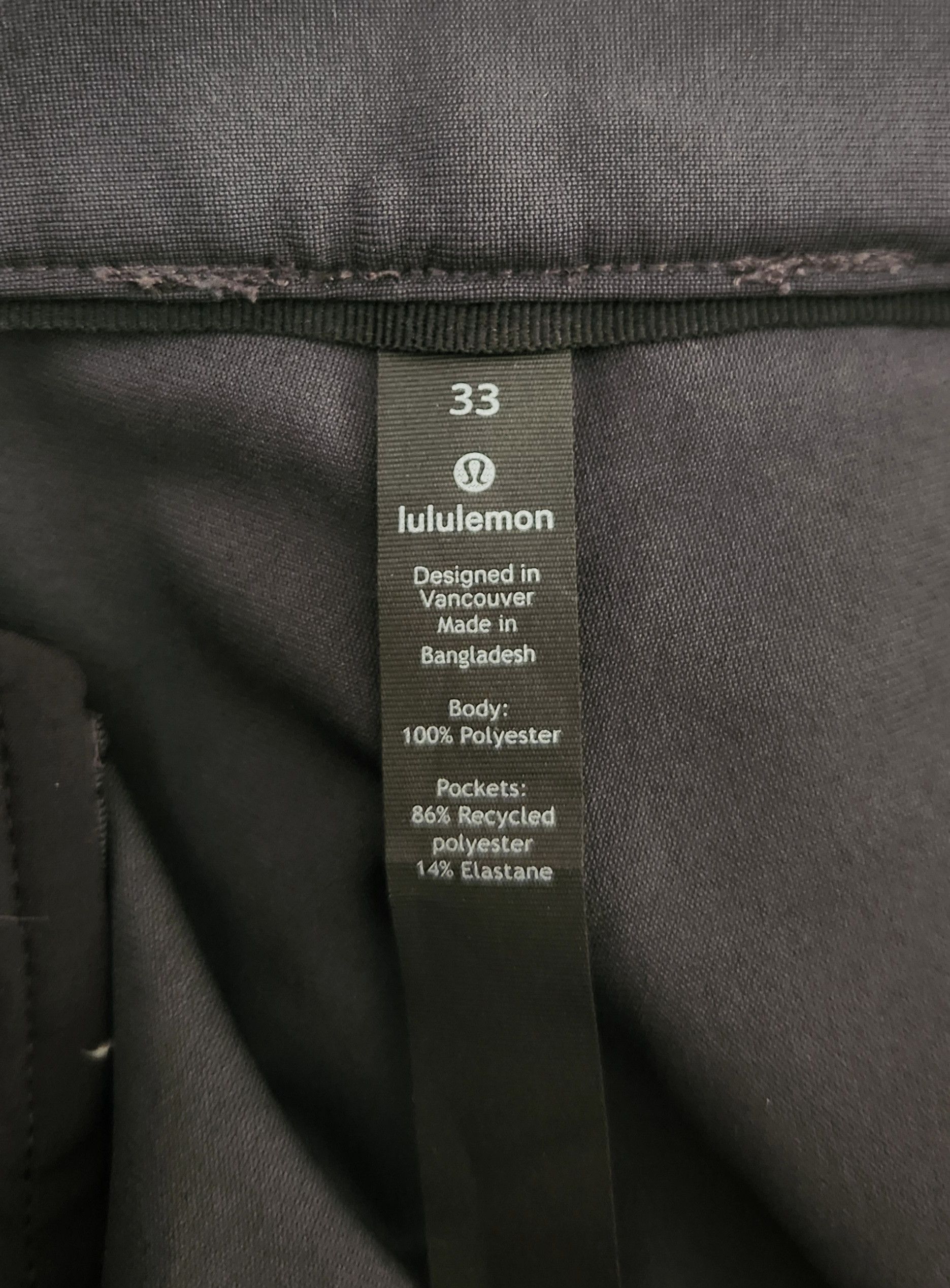 Lululemon Lululemon Athletica Commission pant Classic LM5711S Gray 33 Size US 33 - 10 Thumbnail