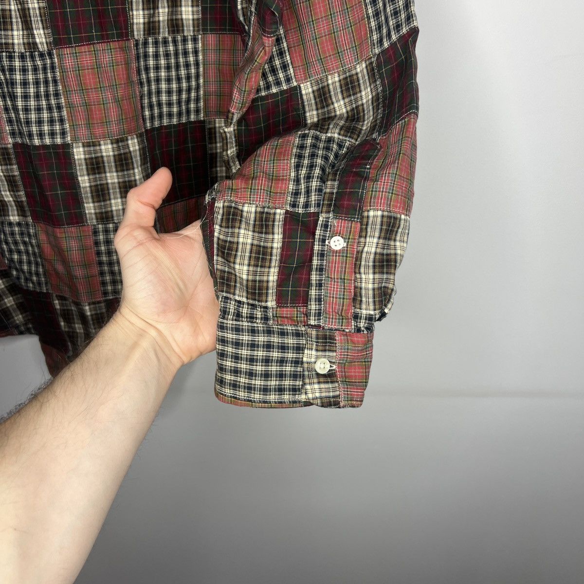 Polo Ralph Lauren Vintage polo Ralph Lauren flannel patchwork shirt checkered Size US XXL / EU 58 / 5 - 11 Thumbnail