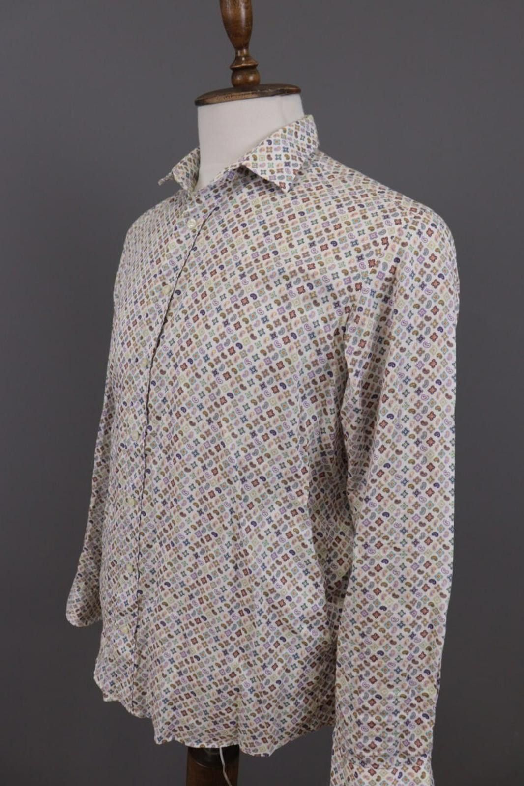 Etro Etro Milano White Paisley Button Down Shirt Size 41 Size US M / EU 48-50 / 2 - 10 Thumbnail